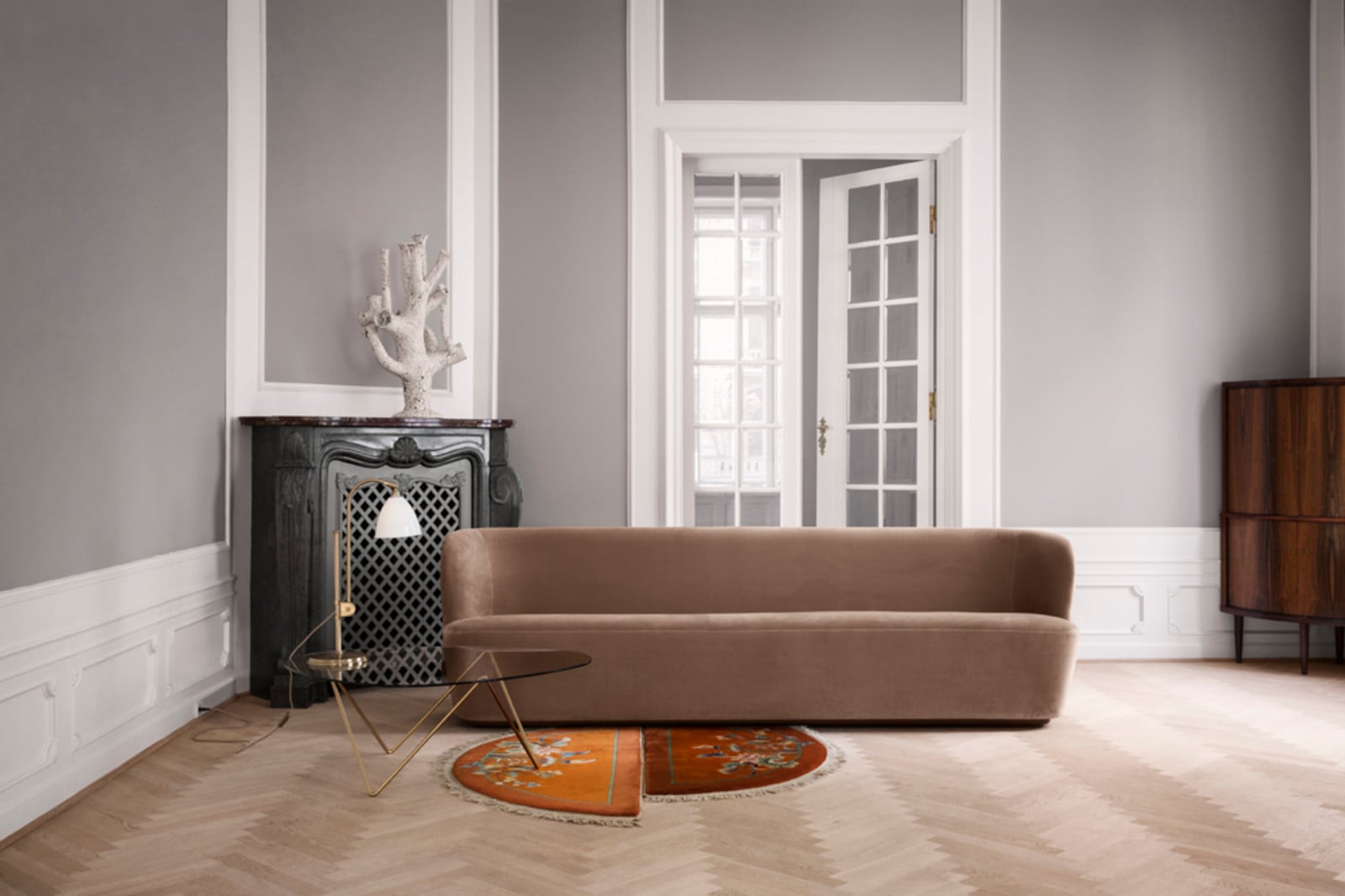 Bestlite BL1 Tischleuchte Ø16 Chrom/Matt Weiß GUBI - Wohnzimmer - Metall