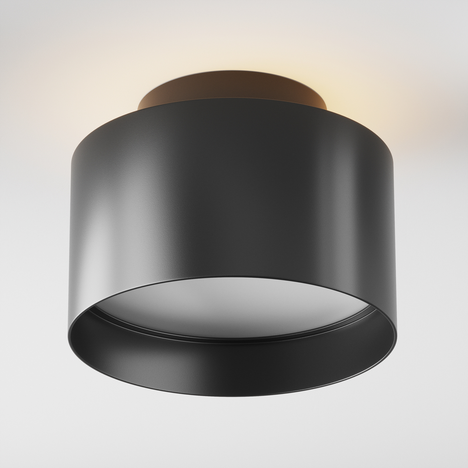 Maytoni Planet LED ceiling light, Ø 12 cm, black