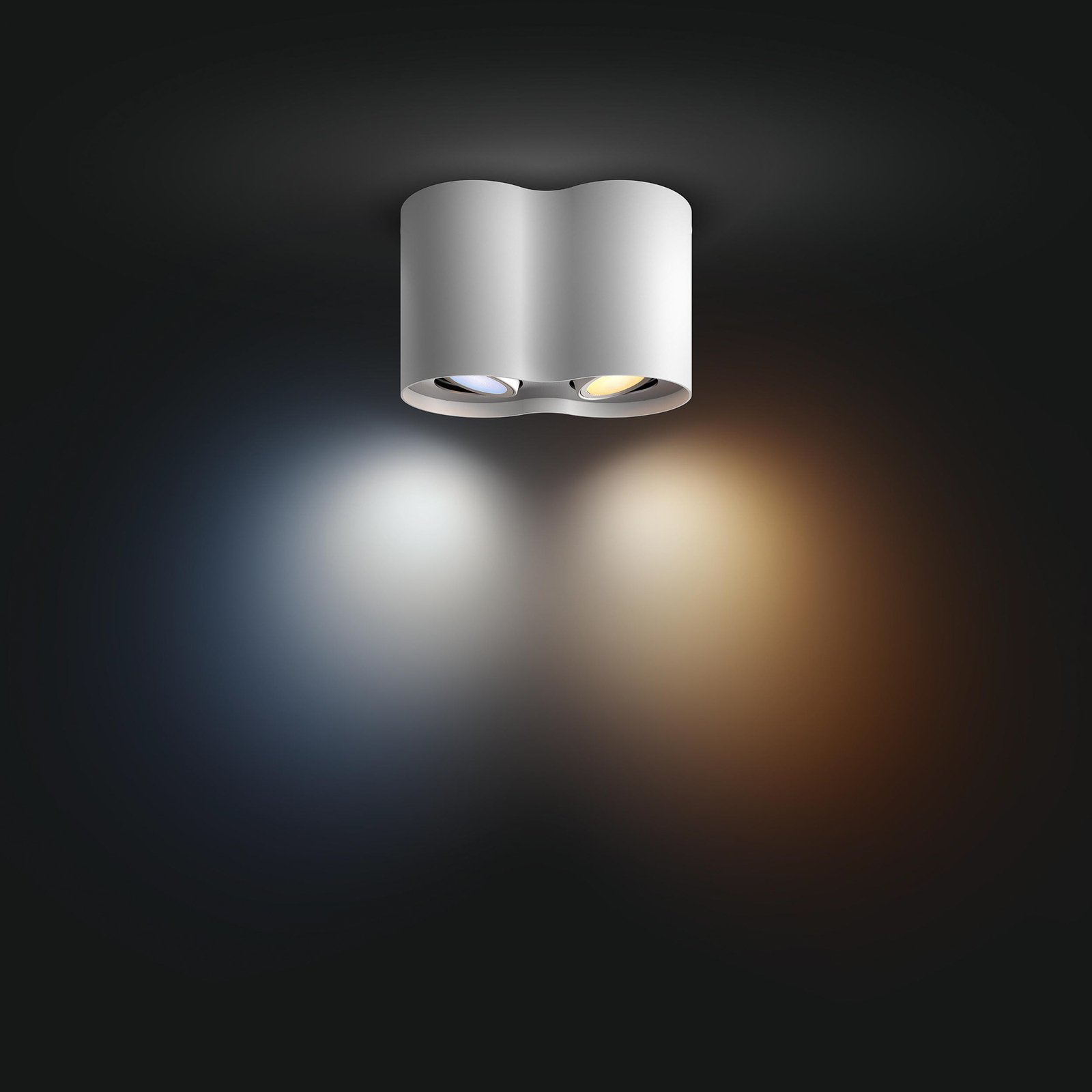 Philips Hue White Ambiance Pillar LED-spot, 2 lyskilder, hvit