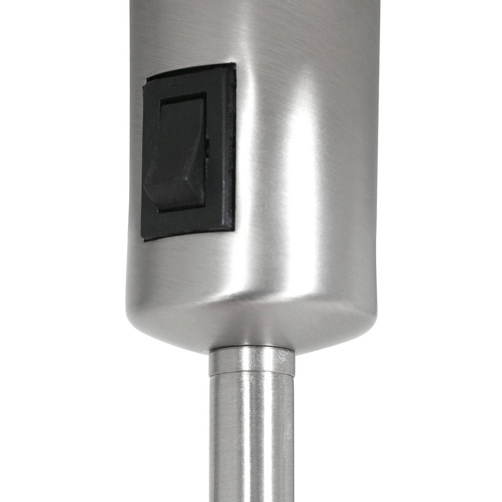  Mexlite Tischleuchte Noor, Stahl/velours Silber, Höhe 50 Cm, E27 