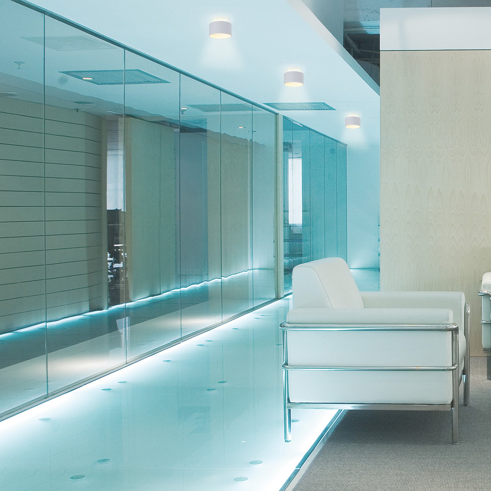 LED ceiling light Trios up and down