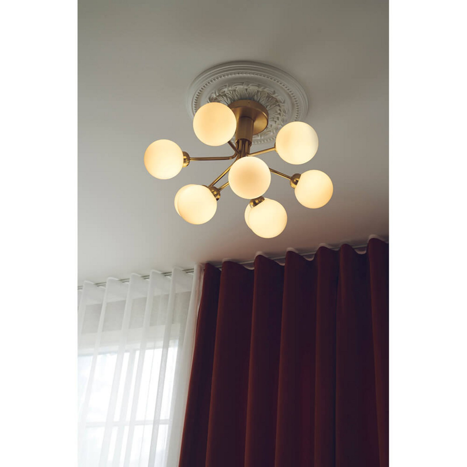 Apiales 9 Stropné Lampa Brushed Brass - Nuura