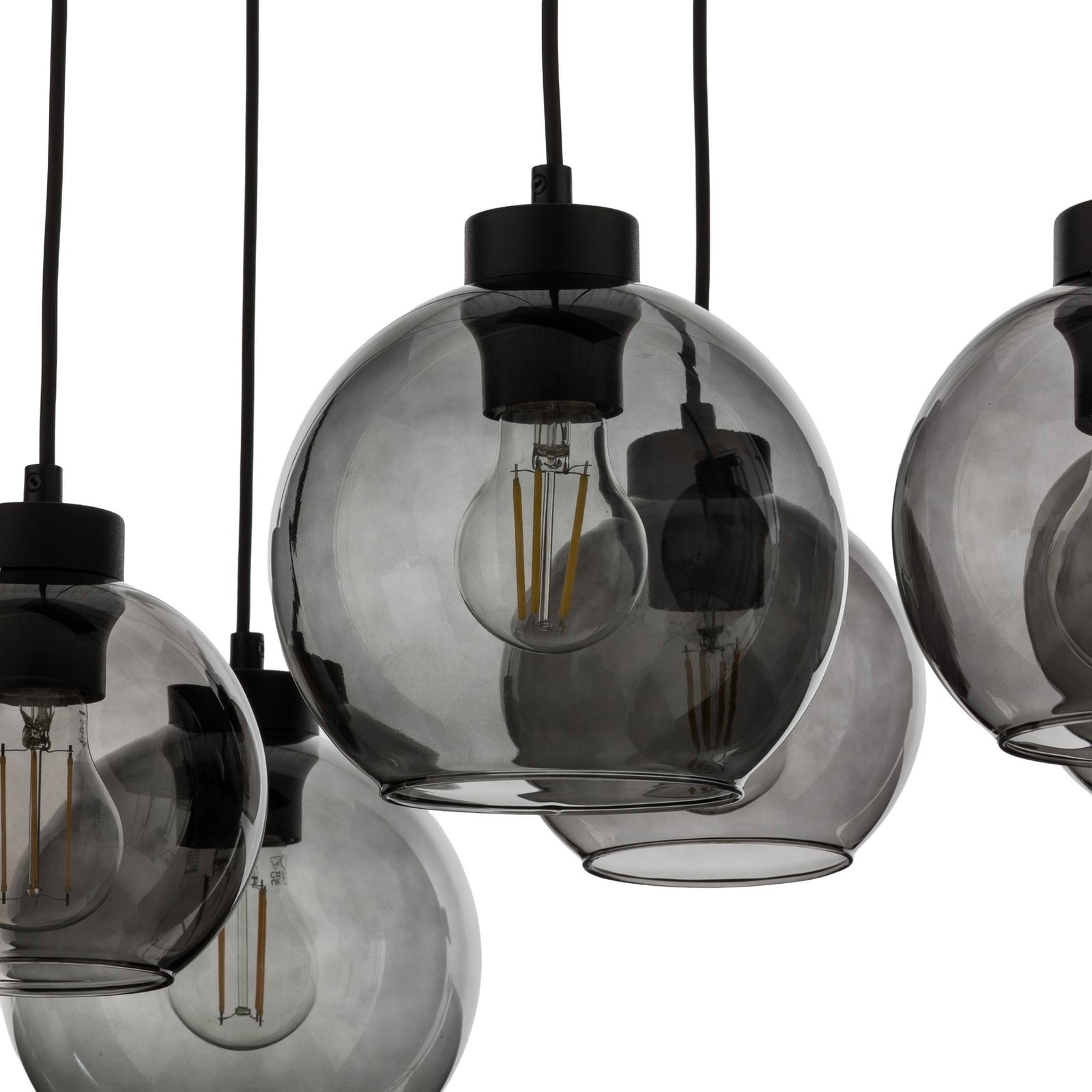Cubus Hängelampe 95 cm lang8-flammig rauchgrau Glas Cubus Hängelampe 95 cm lang8-flammig rauchgrau Glas