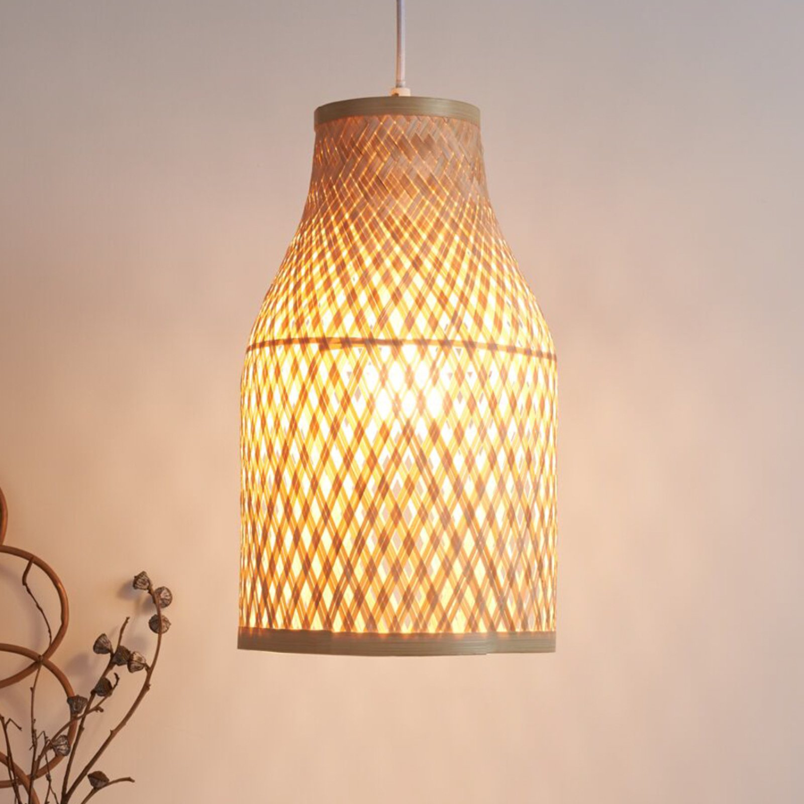 Pauleen Woody Romance függő lámpa bambuszból