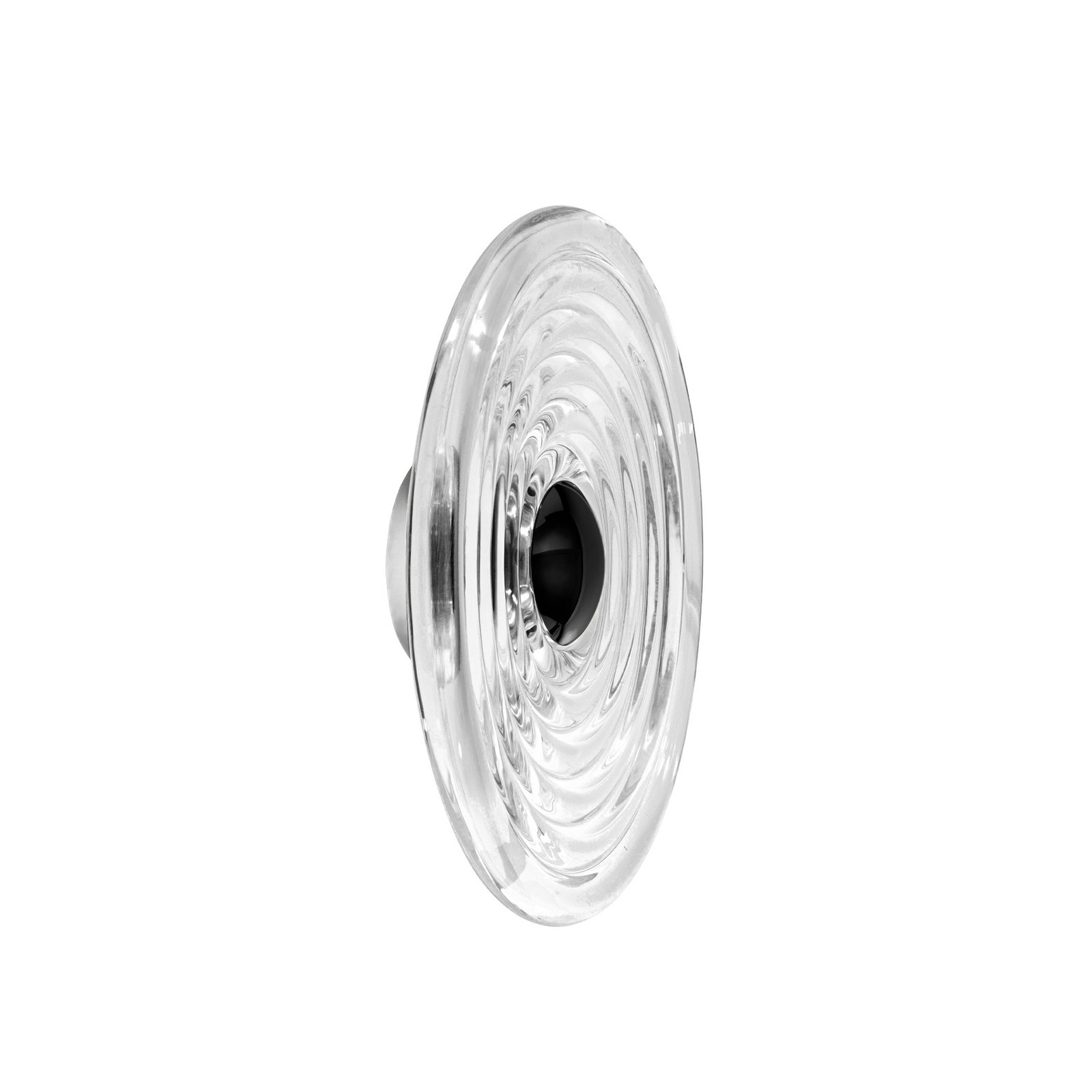 Tom Dixon LED wall lamp Press Large, clear, 35 cm 937 IP55