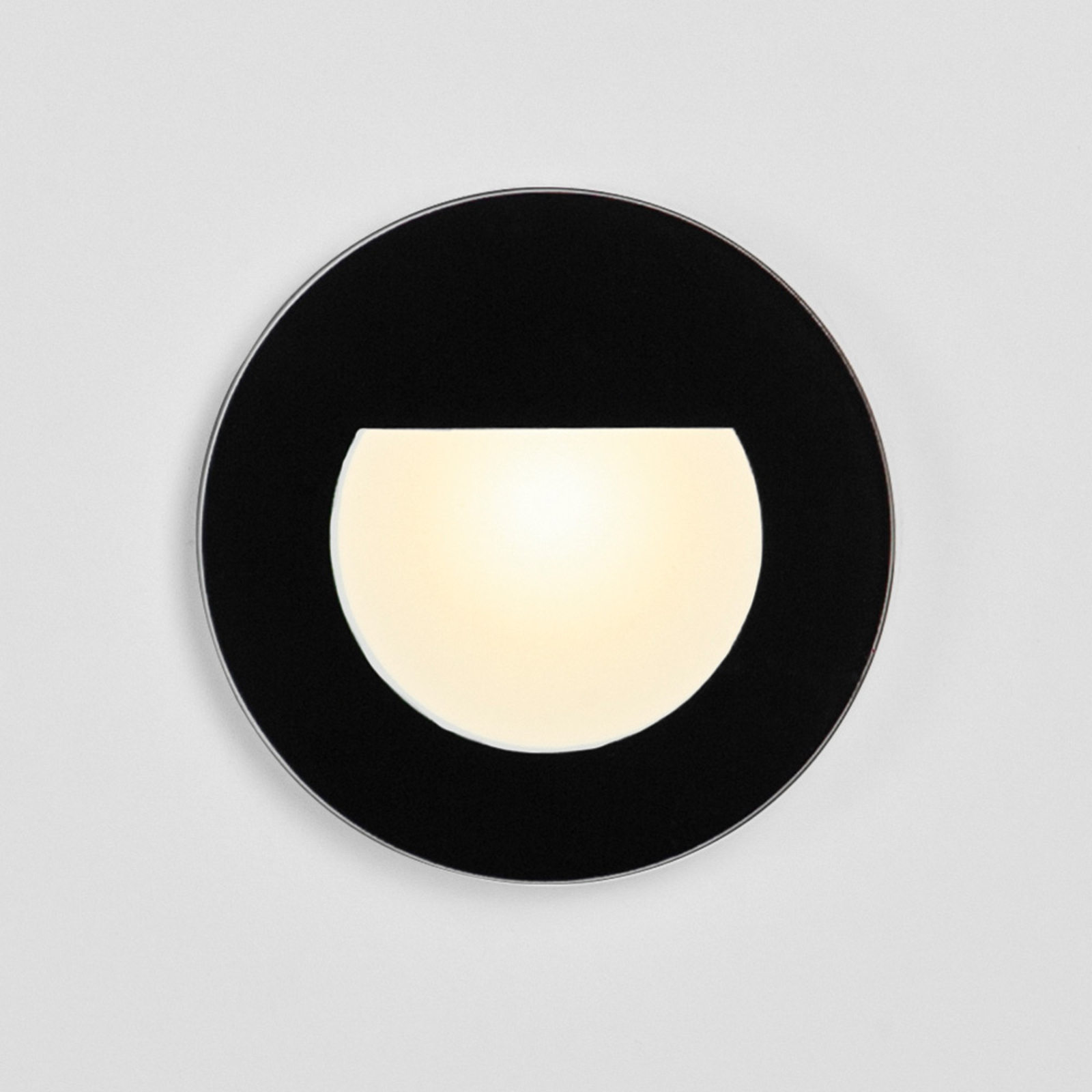BRUMBERG Wall Kit68 Einbaulampe flach rund schwarz