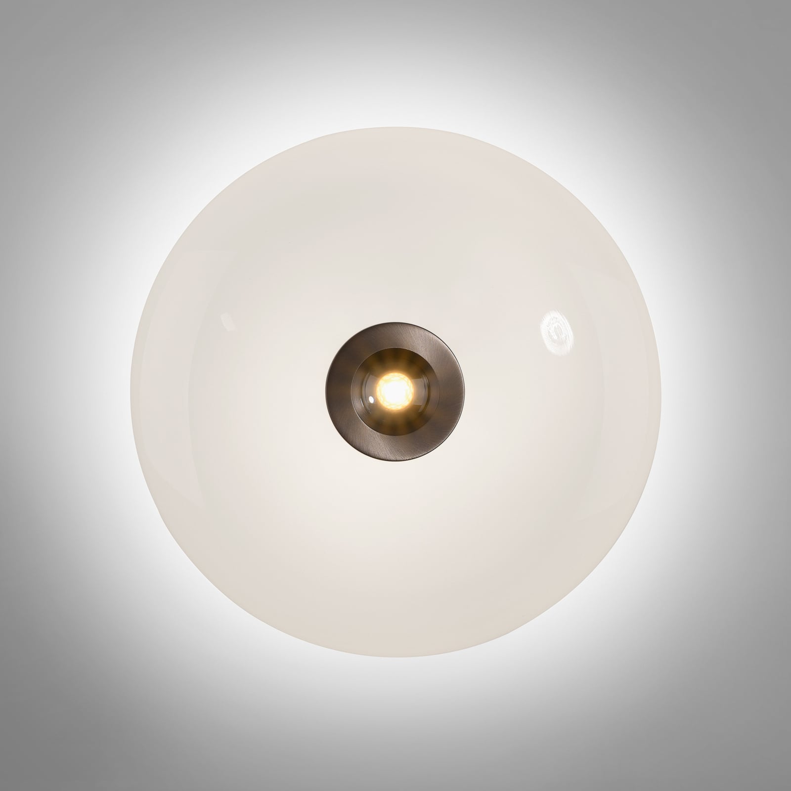 Vitrum LED-Deckenlampe, braun/opal, Glas/Alu, Ø 45cm - PURE Vitrum LED-Deckenlampe, braun/opal, Glas/Alu, Ø 45cm - PURE