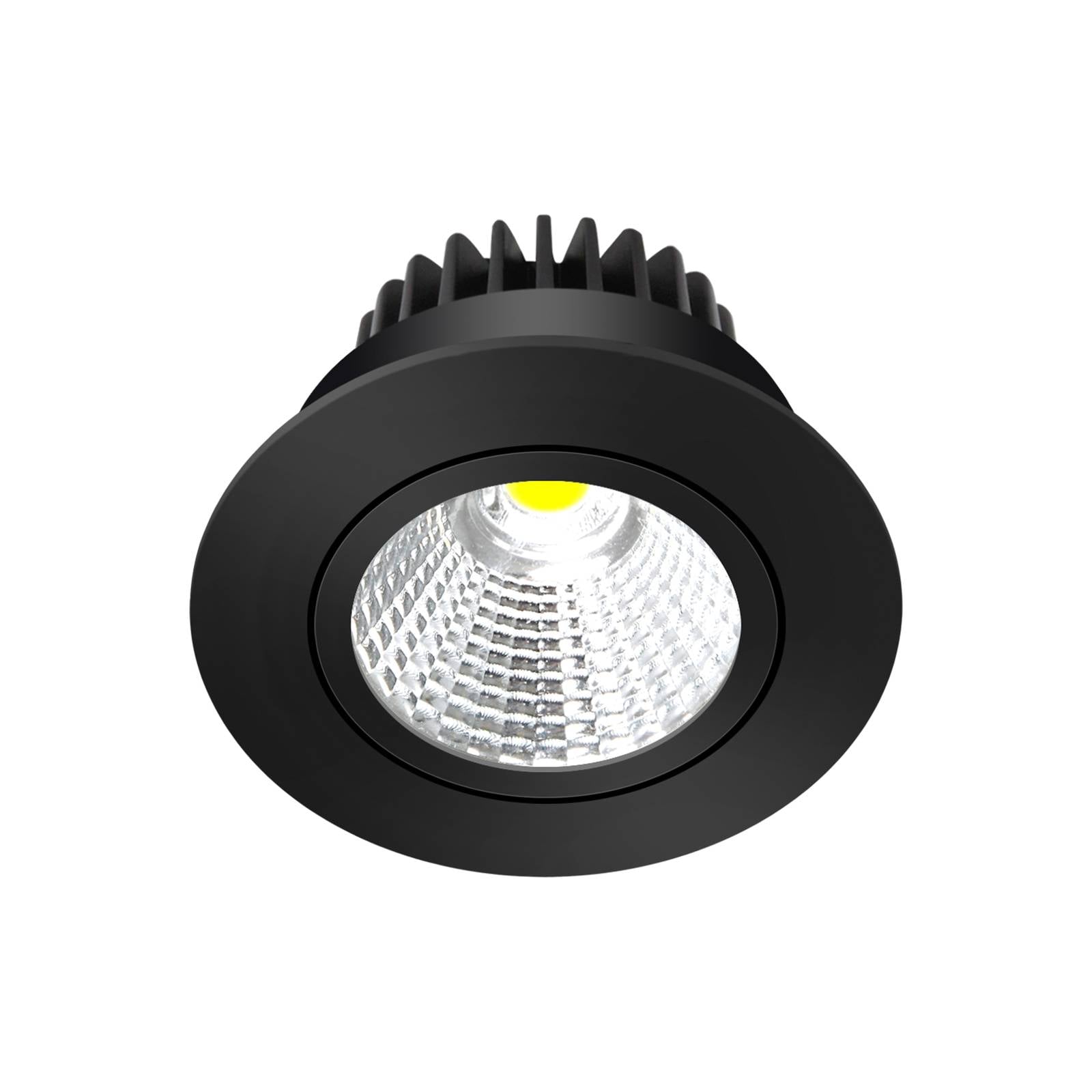 Arcchio LED-Downlight Zarik, schwarz, 2.700K