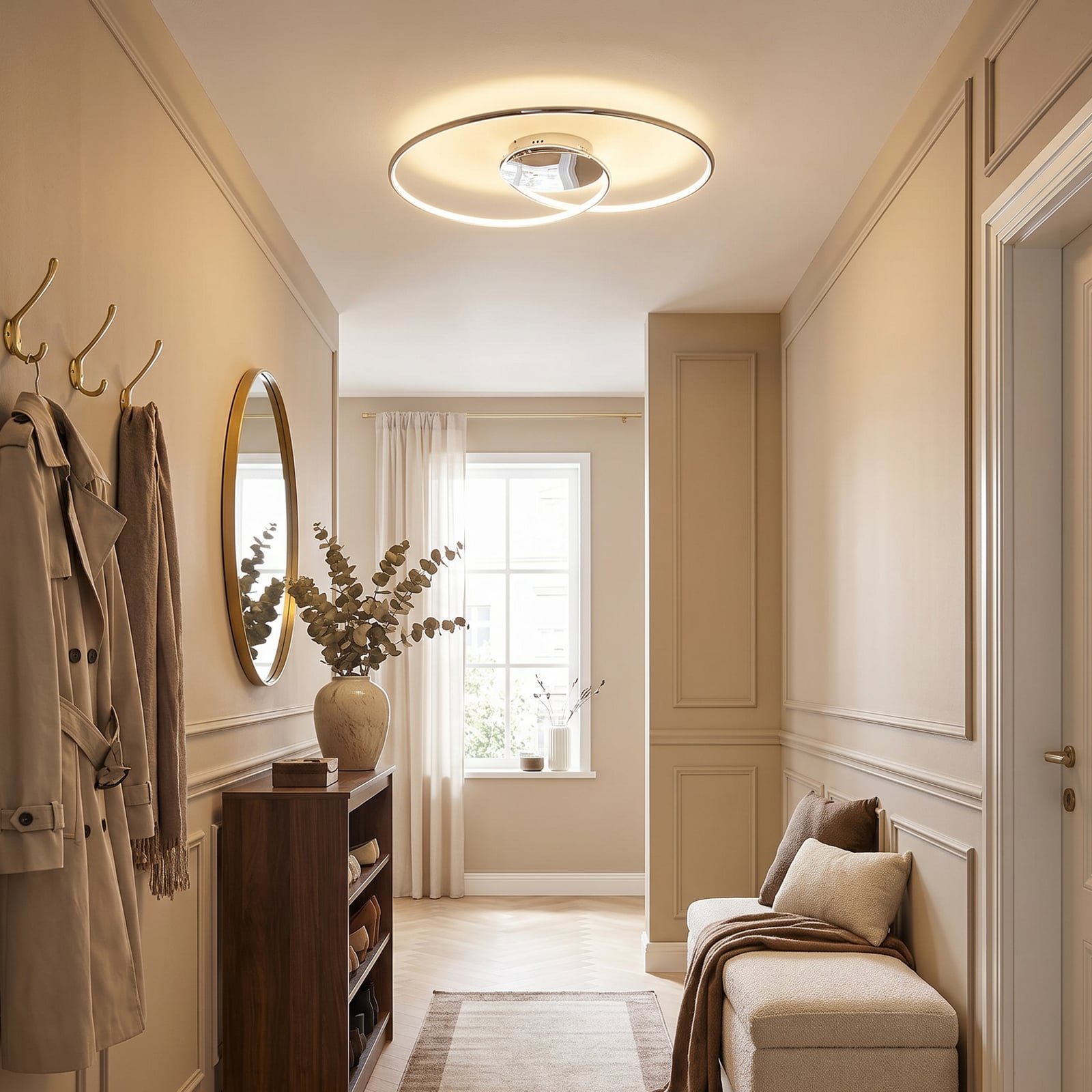 Joline Ceiling Lamp Ø74 White/Chrome - Lindby Joline Ceiling Lamp Ø74 White/Chrome - Lindby