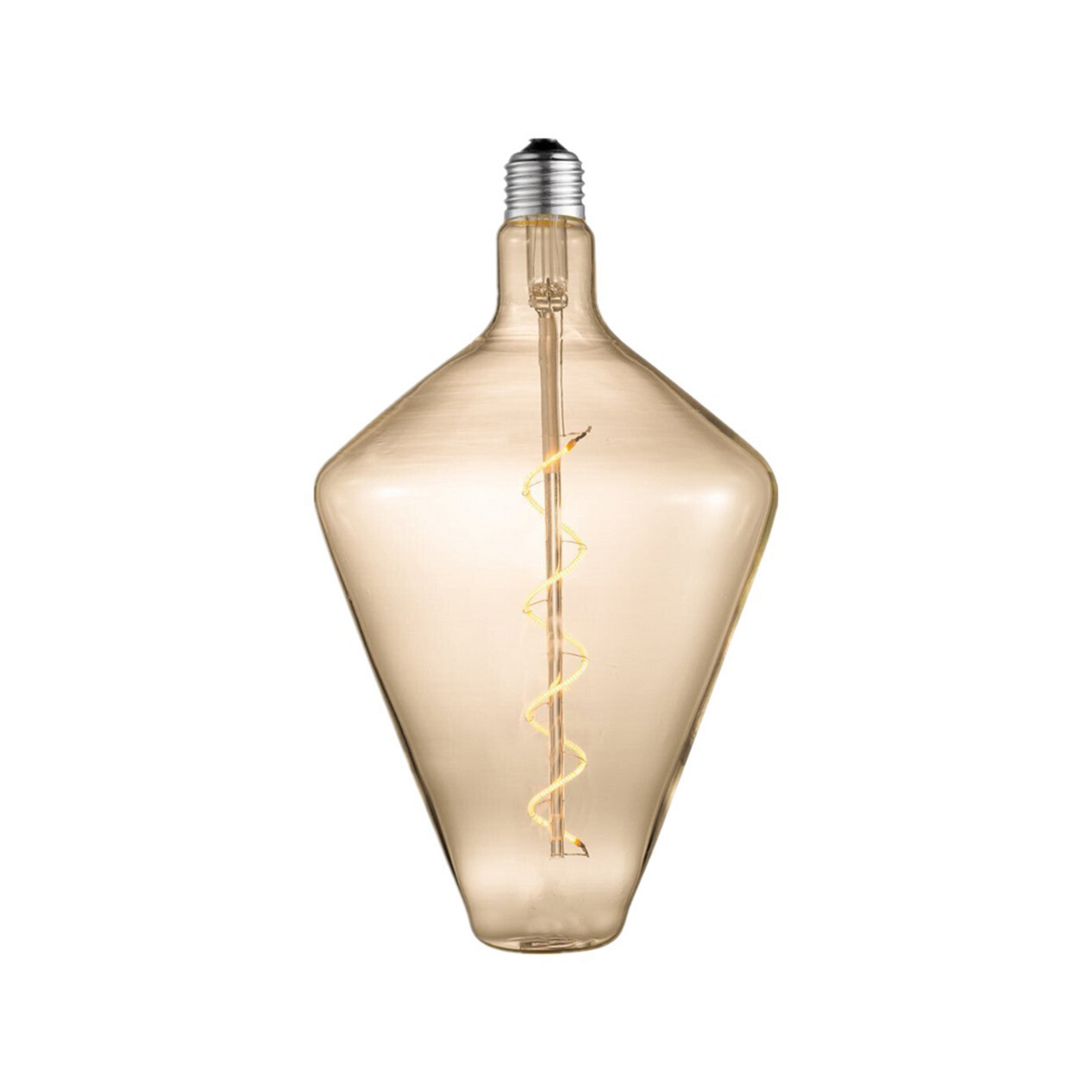 Ampoule LED Lucande, E27, Ø15cm, 4W, 2700K, ambre