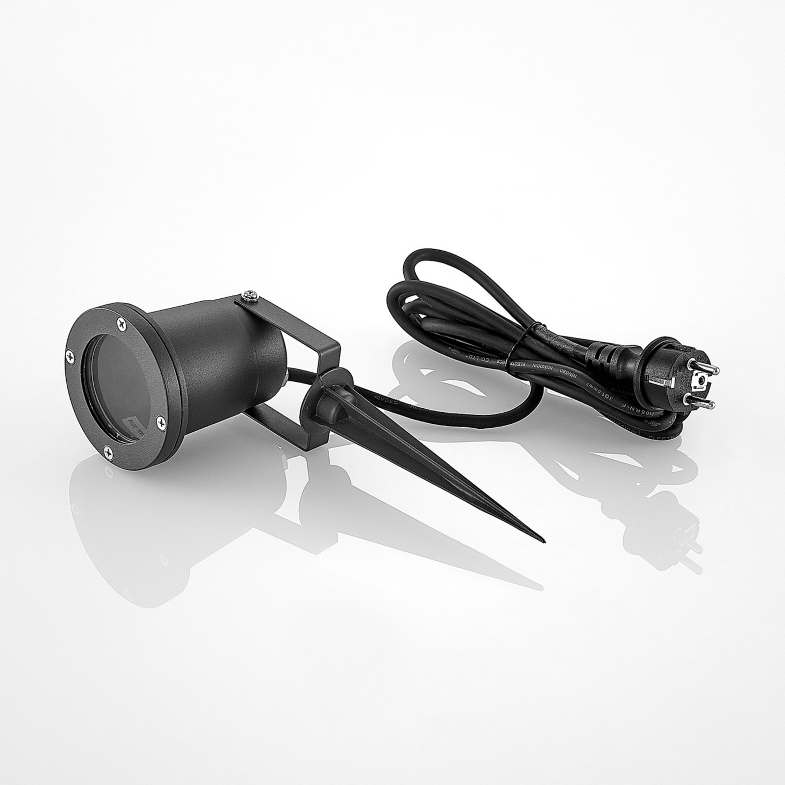 Nielas Outdoor Spot w/Spike Black - Lindby