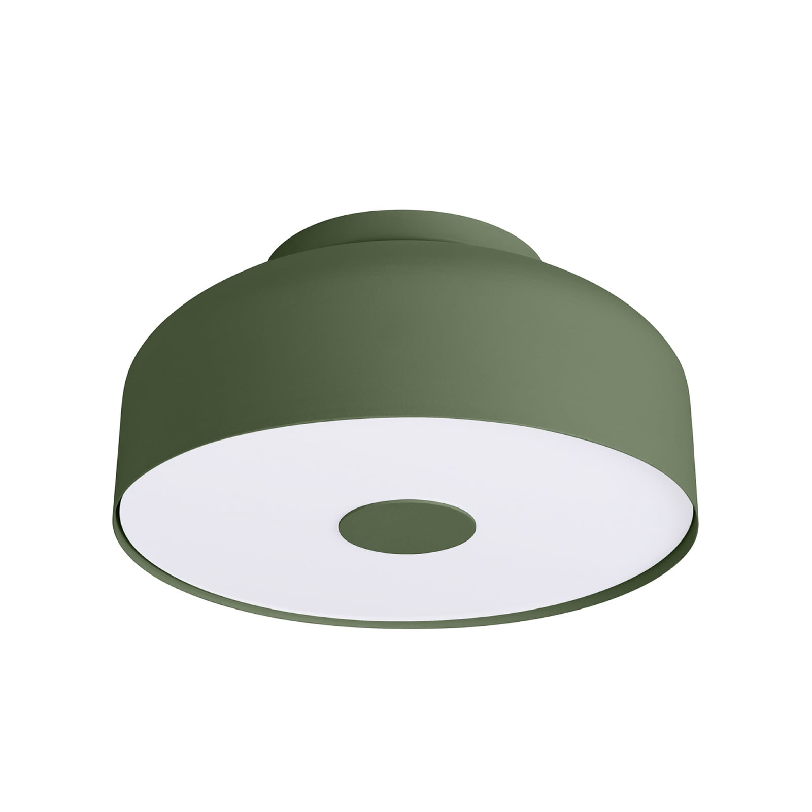 CLARO stropna svjetiljka, maslinasto zelena, Ø 30 cm metalna 4 x E27 - SOLLUX