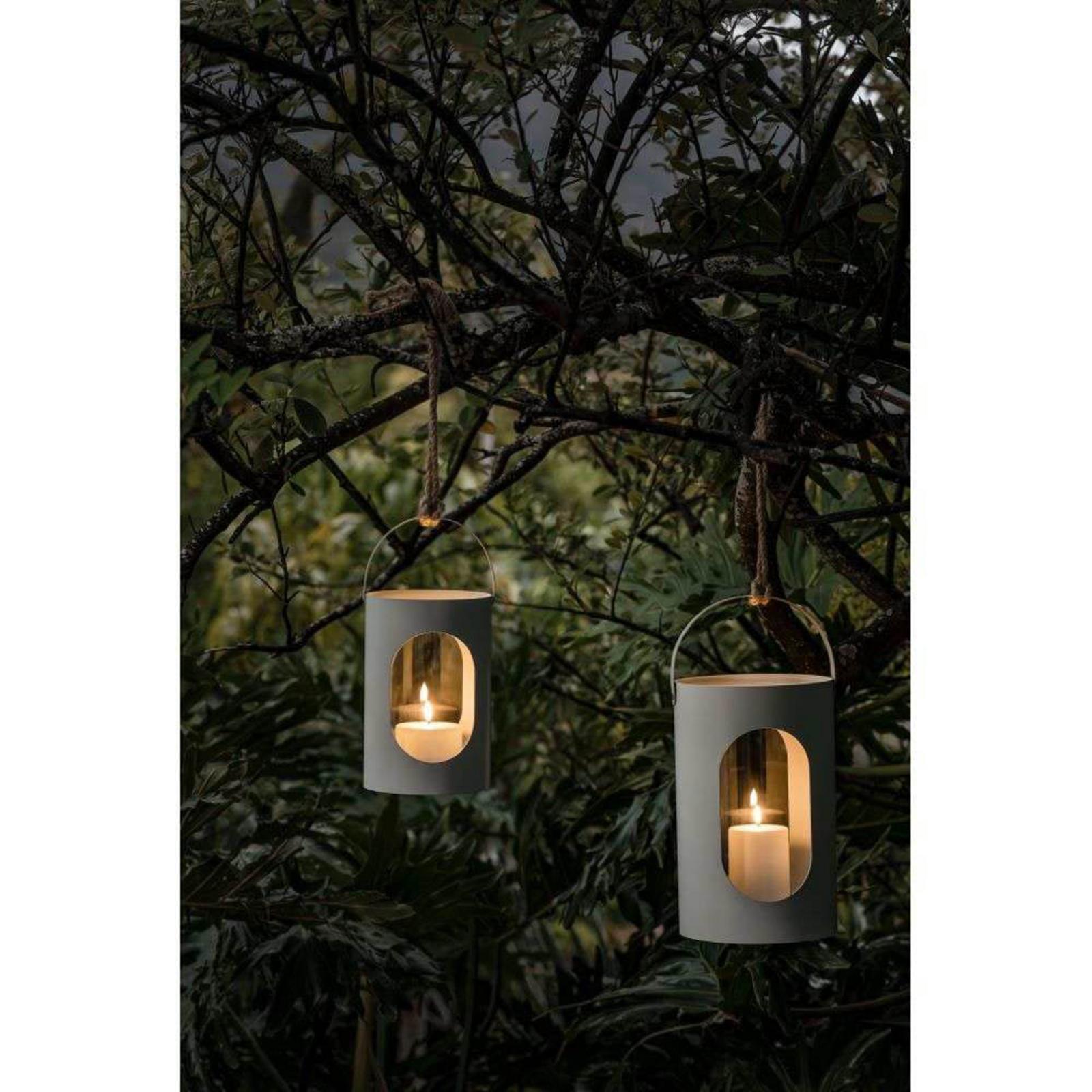 Uyuni & Ekta Light House Lantern 22x35 Light Grey - Uyuni Lighting