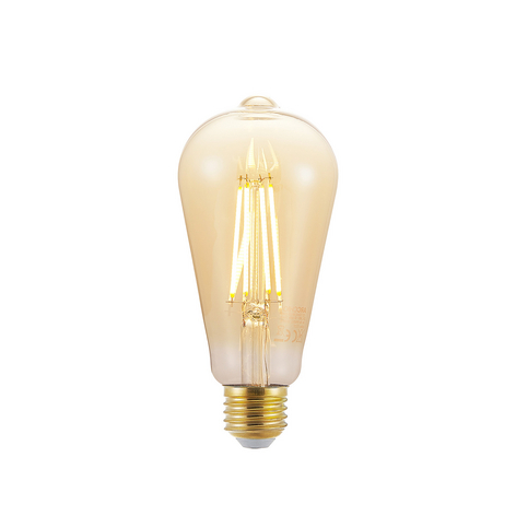LED lamp E27 ST64 6,5W 2.500K amber 3-step-dimmer