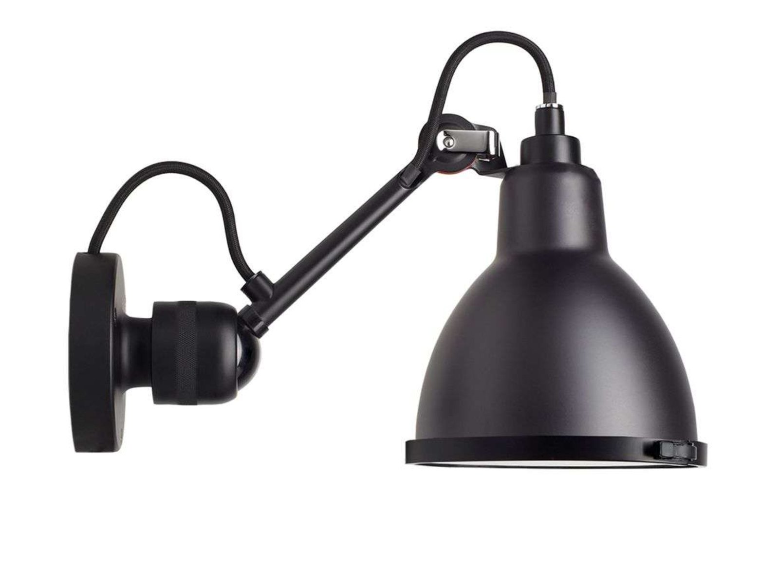 304 Aplique de Pared para Baño IP64 Negro - Lampe Gras