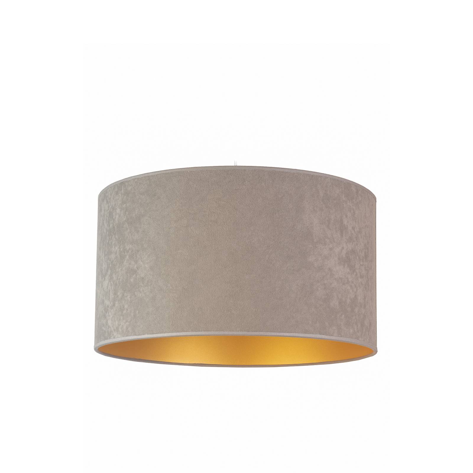 Euluna Golden Roller ceiling lamp Ø 60 cm grey/gold, for Living / Dining Room, velvet, E27, 40 W, H: 30 cm