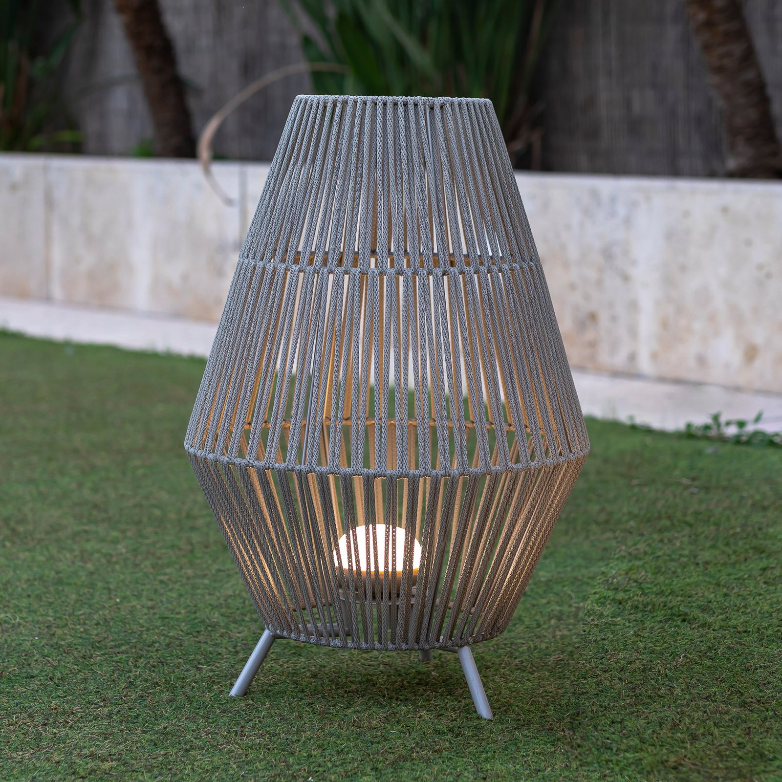 Newgarden Conta Lampe de table LED à accu taupe 72cm