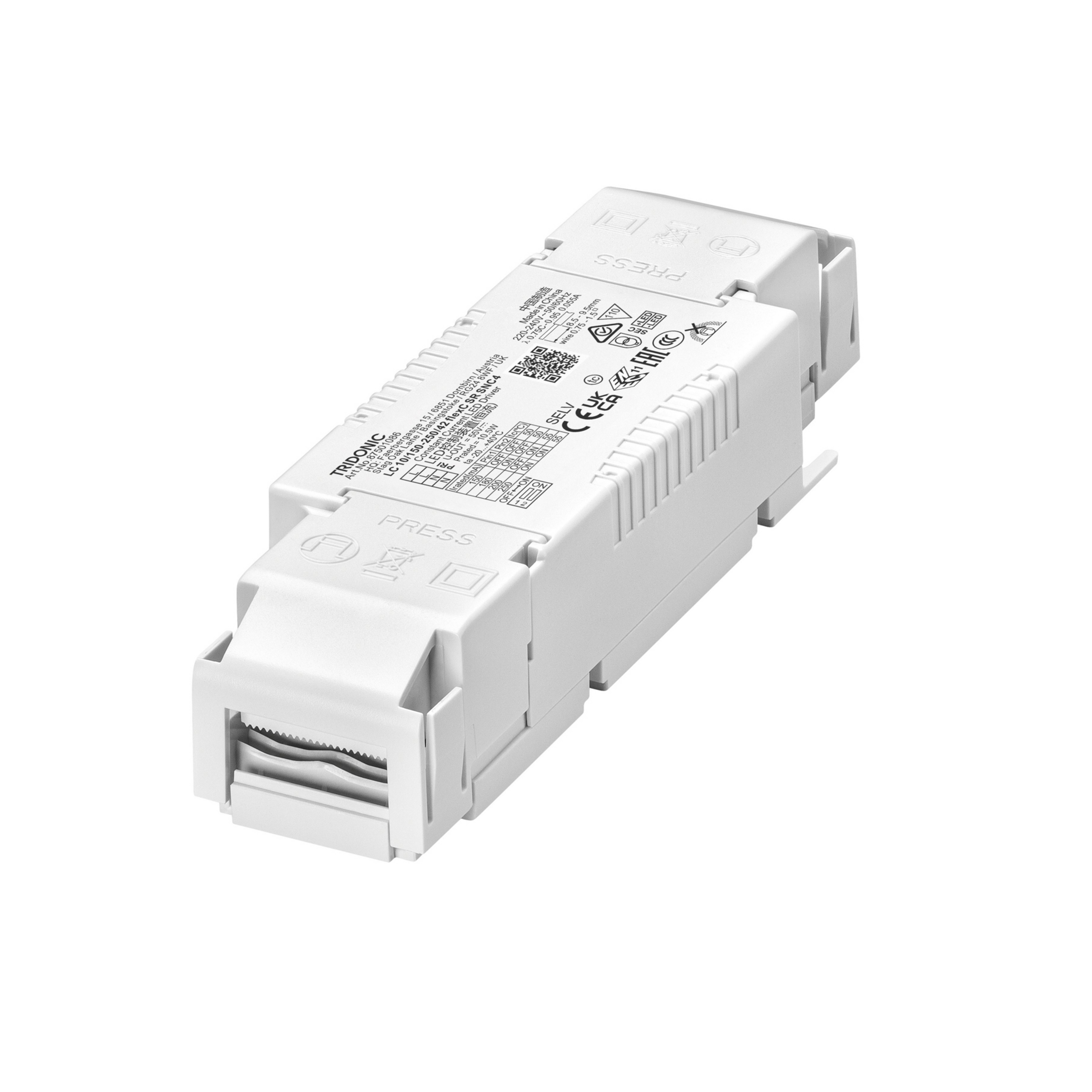 TRIDONIC Συμπαγής οδηγός LED LC 10/150-250/42 flexC SR SNC4