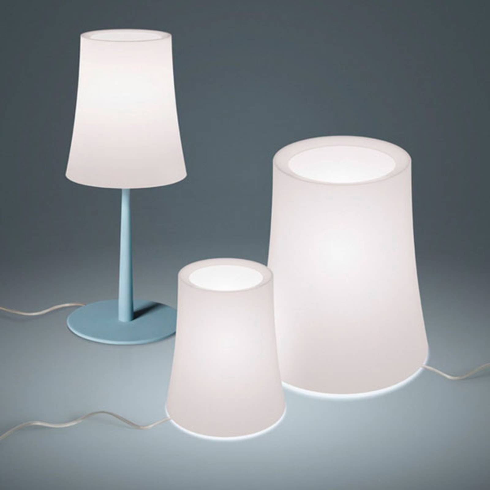 Foscarini Birdie Zero lampa stołowa, wysokość 20cm