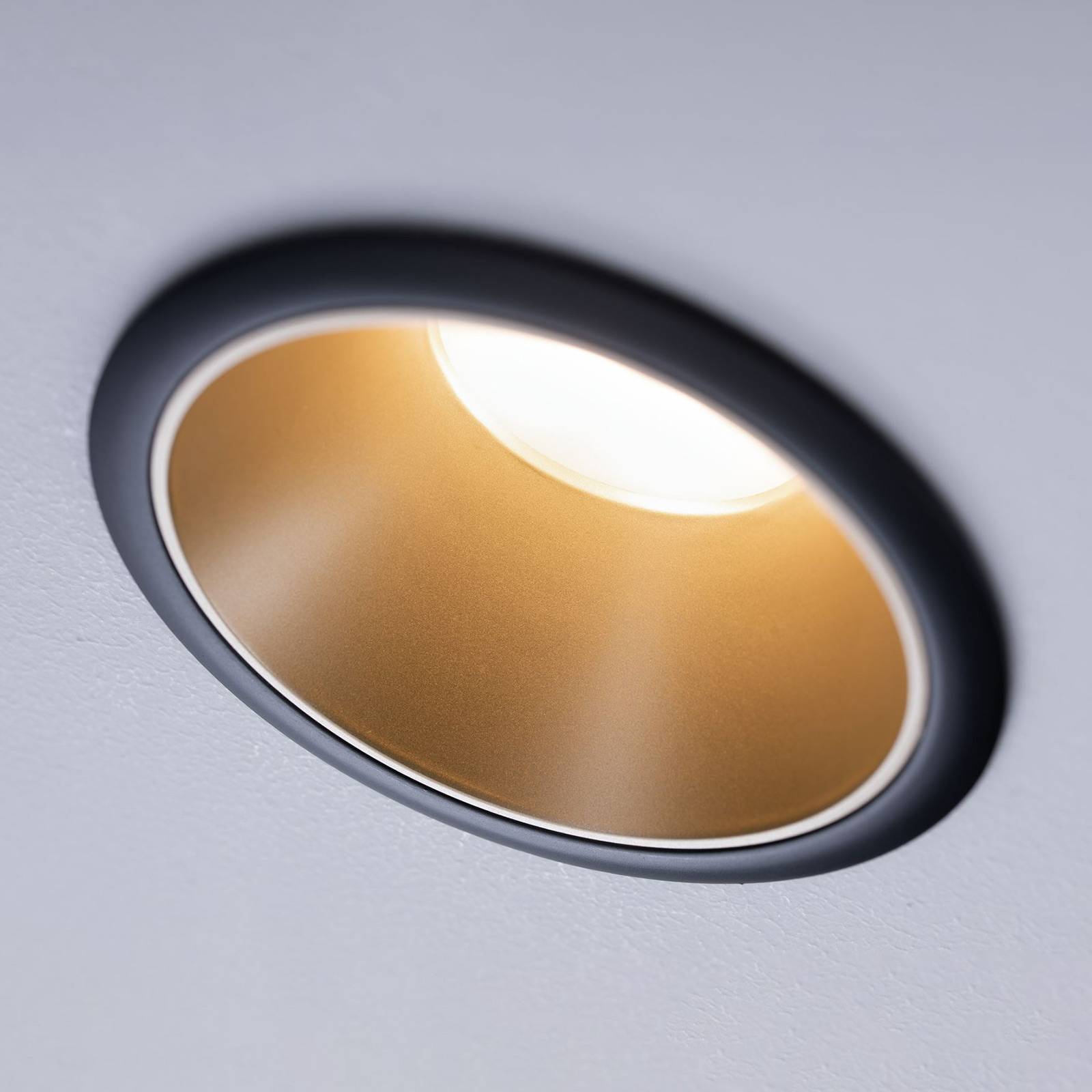 Paulmann Cole LED-spot gull-svart