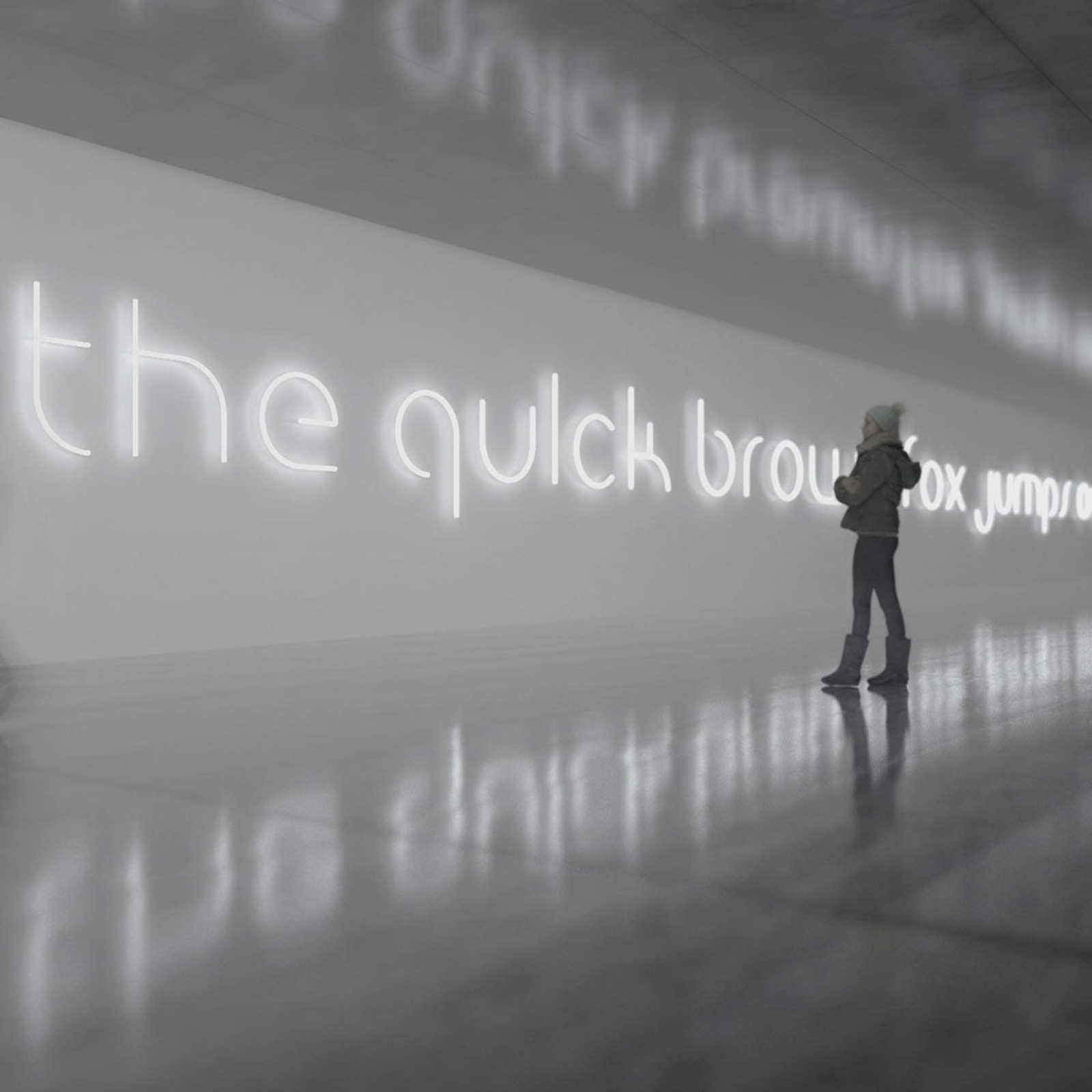 Artemide Alphabet of Light Wand Großbuchstabe
