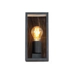 Buitenwandlamp Karo, houtdecor