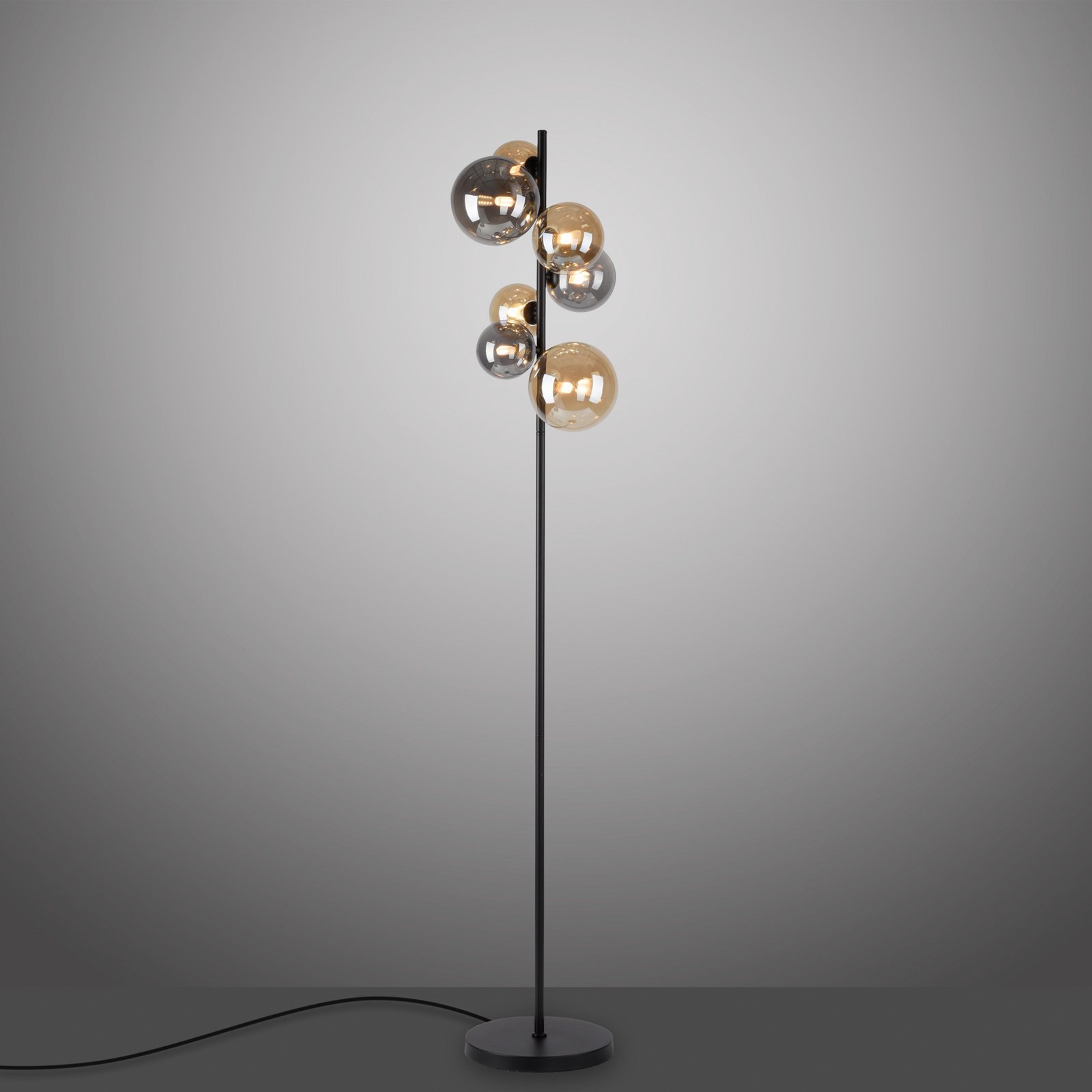 Paul Neuhaus Popsicle floor lamp, glass, 155 cm high, G9