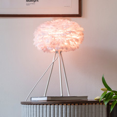 UMAGE Eos mini bordlampe rosa Tripod hvid