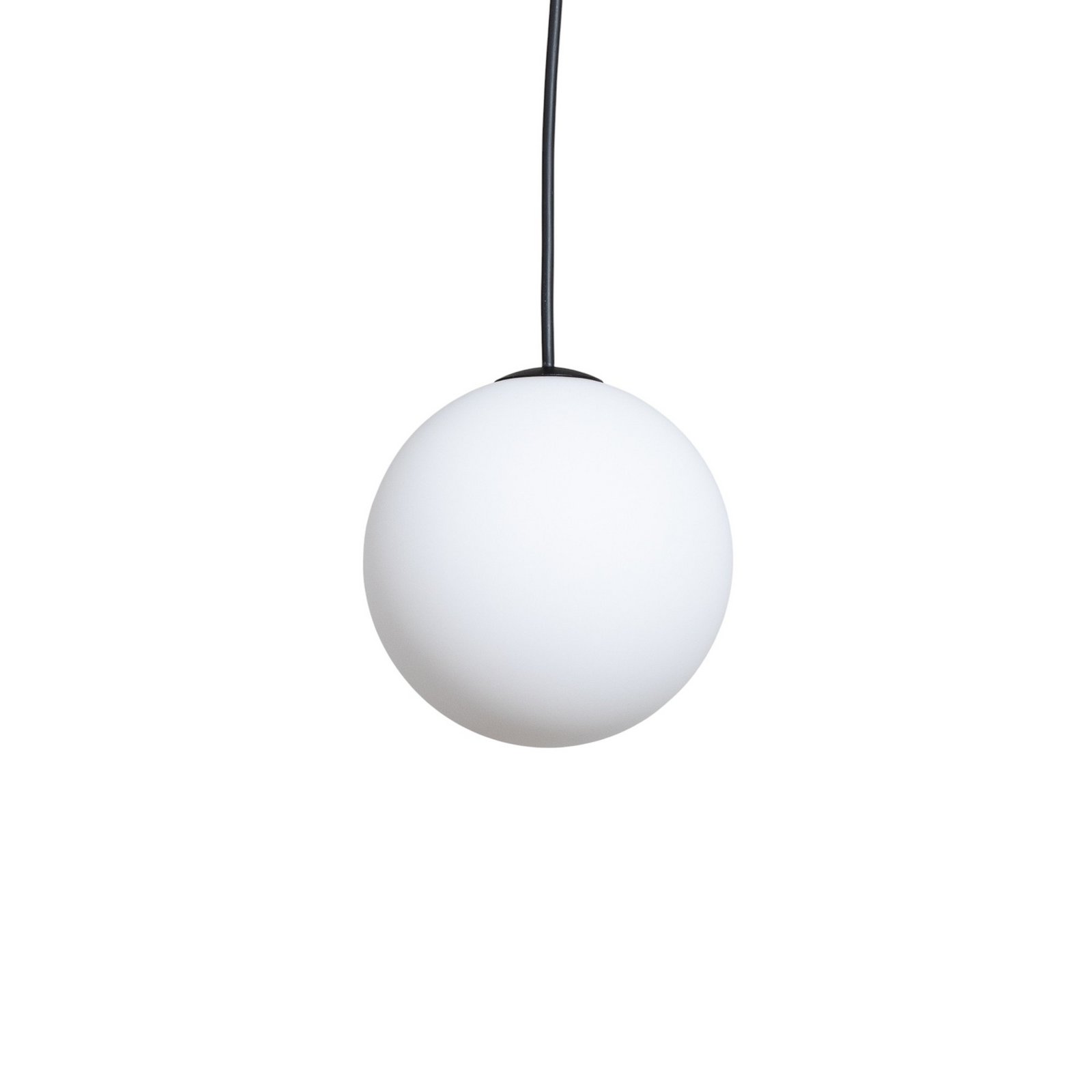 Hängelampe SNOWBALL, Opalglas/schwarz, 100 x 34 cm, 14 x G9