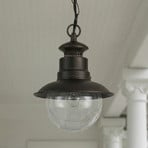 Lindby outdoor hanging light Eddie, rust, metal, IP44, E27