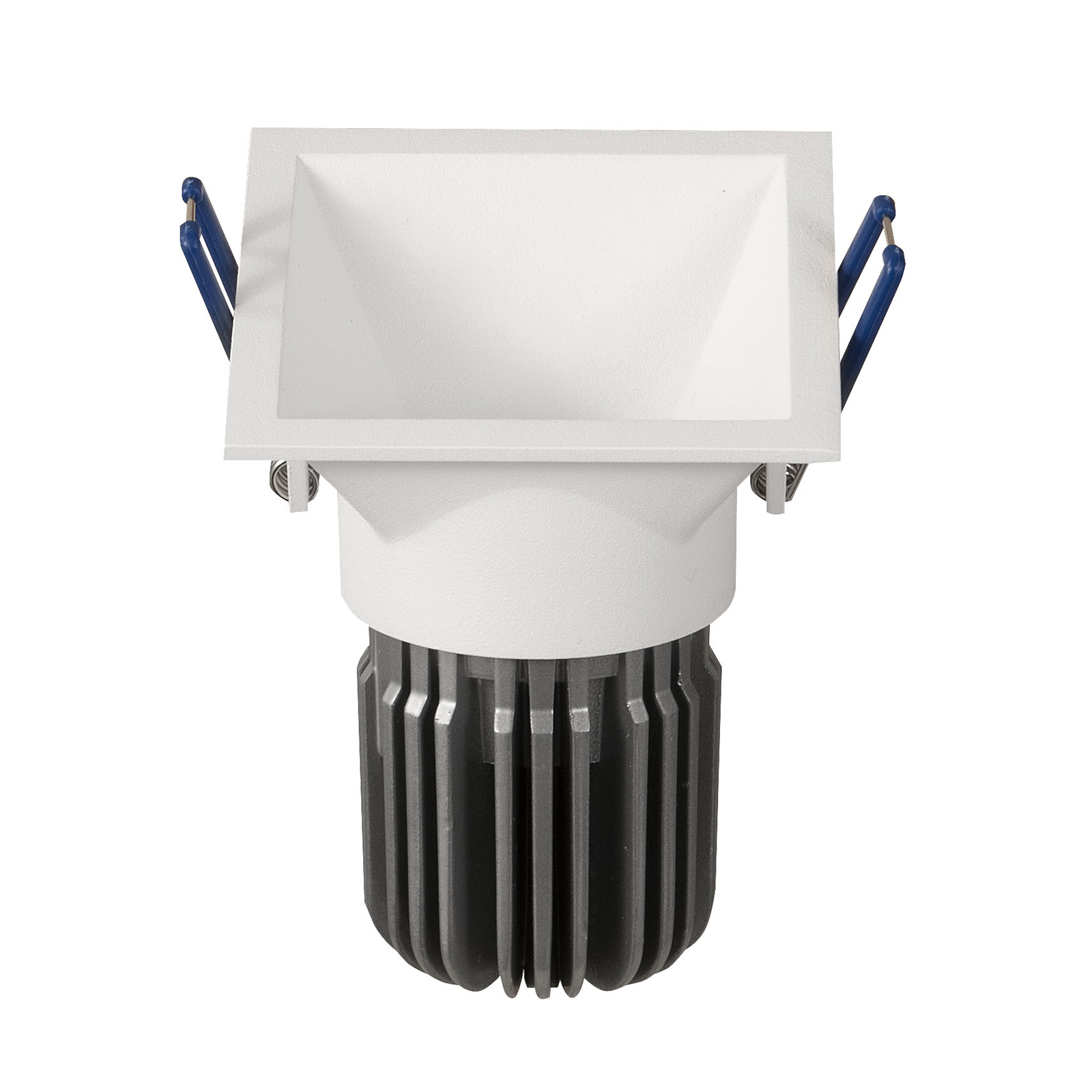 ATILED Toodle LED downlight angular asymmetrical, white, for Living / Dining Room, aluminium, 11 W, energy efficiency: A+, L: 8.2 cm, W: 8.2 cm