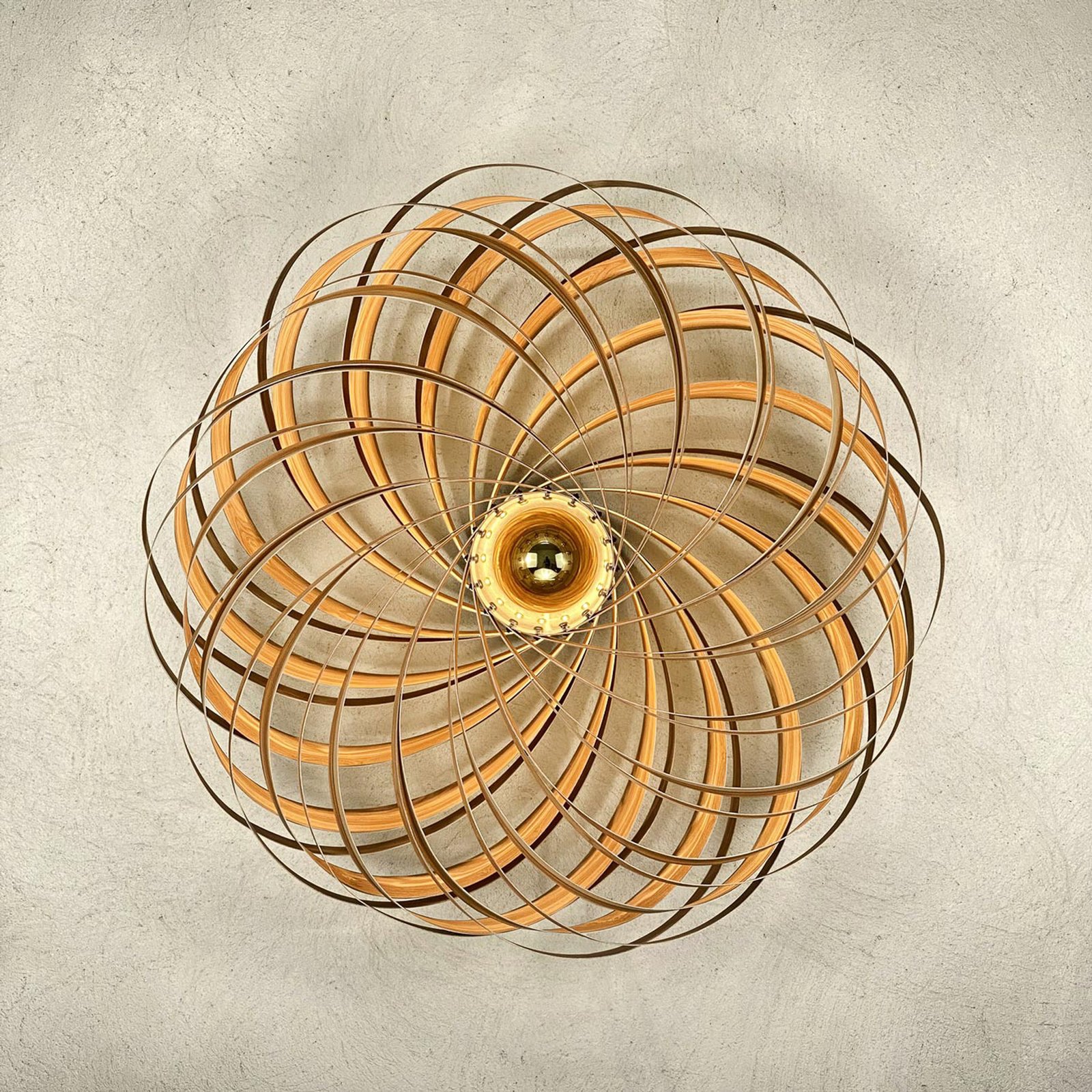 Gofurnit Veneria nástěnné světlo, jasan, Ø 70 cm
