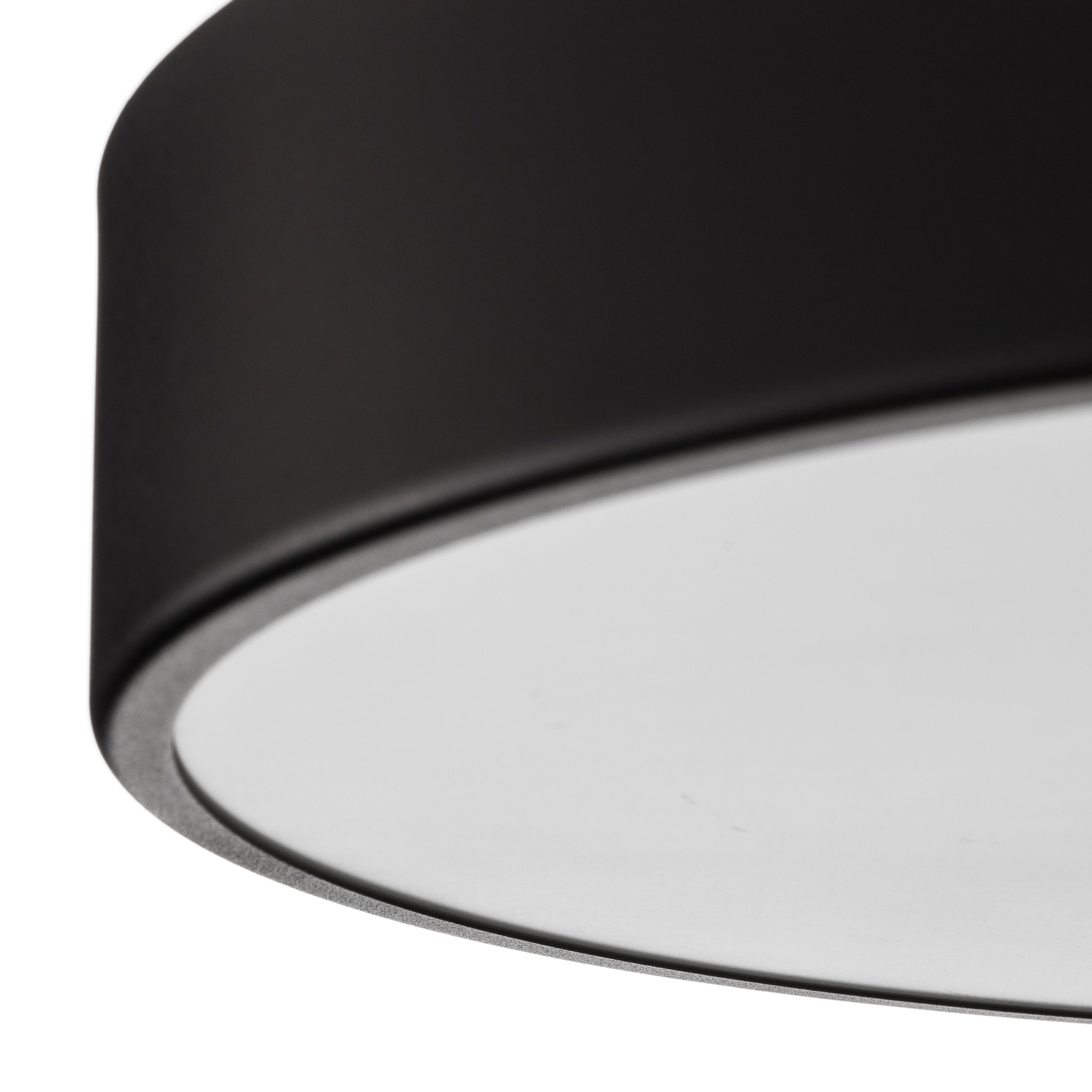 Lampa sufitowa Cleo, Ø 50 cm, czarna