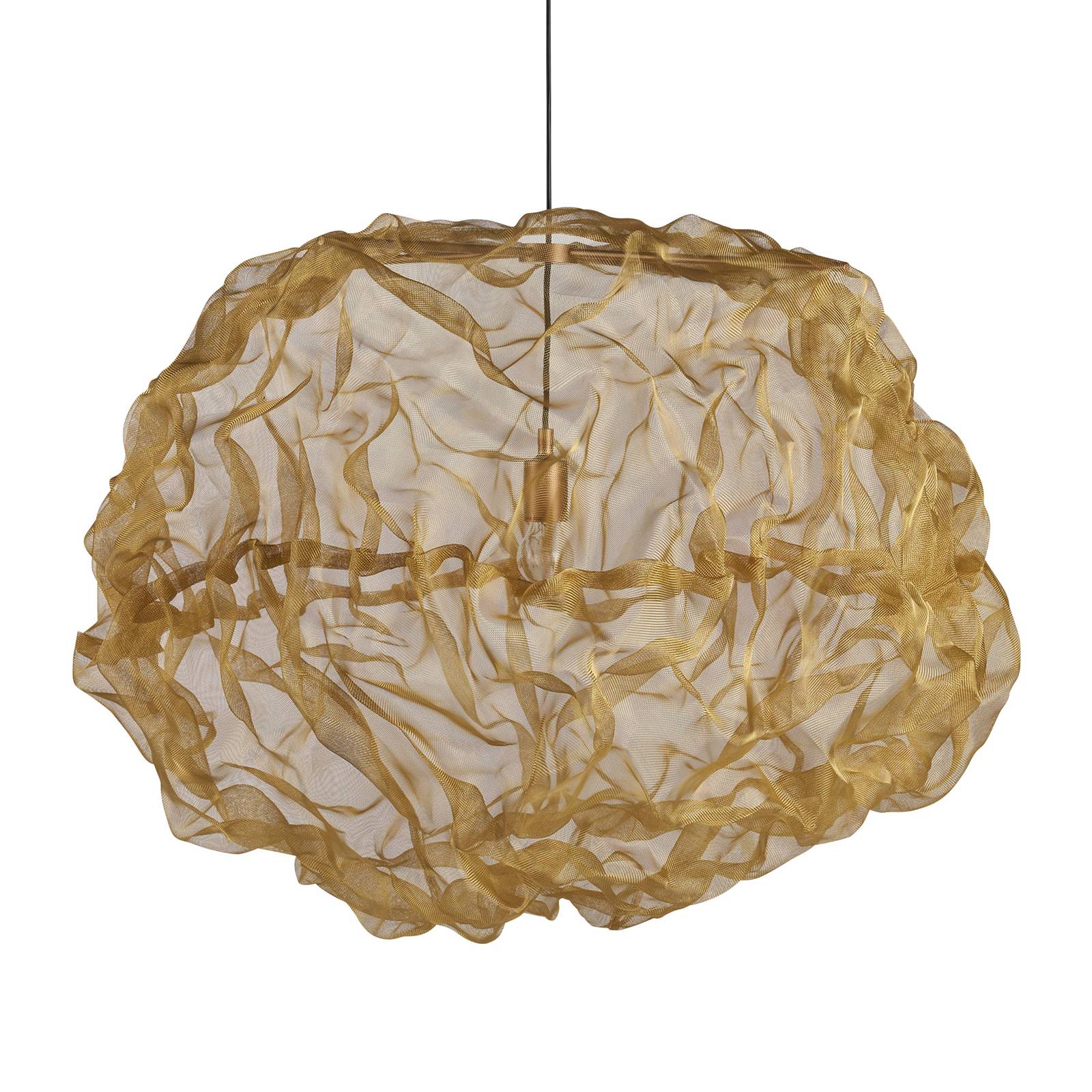 Northern Heat hanging light, brass, Ø 95 cm, for Living / Dining Room, steel, brass, E27, 100 W, H: 75 cm