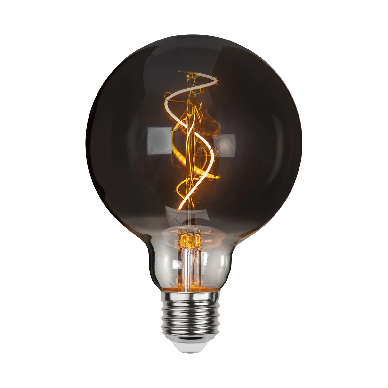 Globe LED G95 filament optic E27 3W 1800K smoked glass