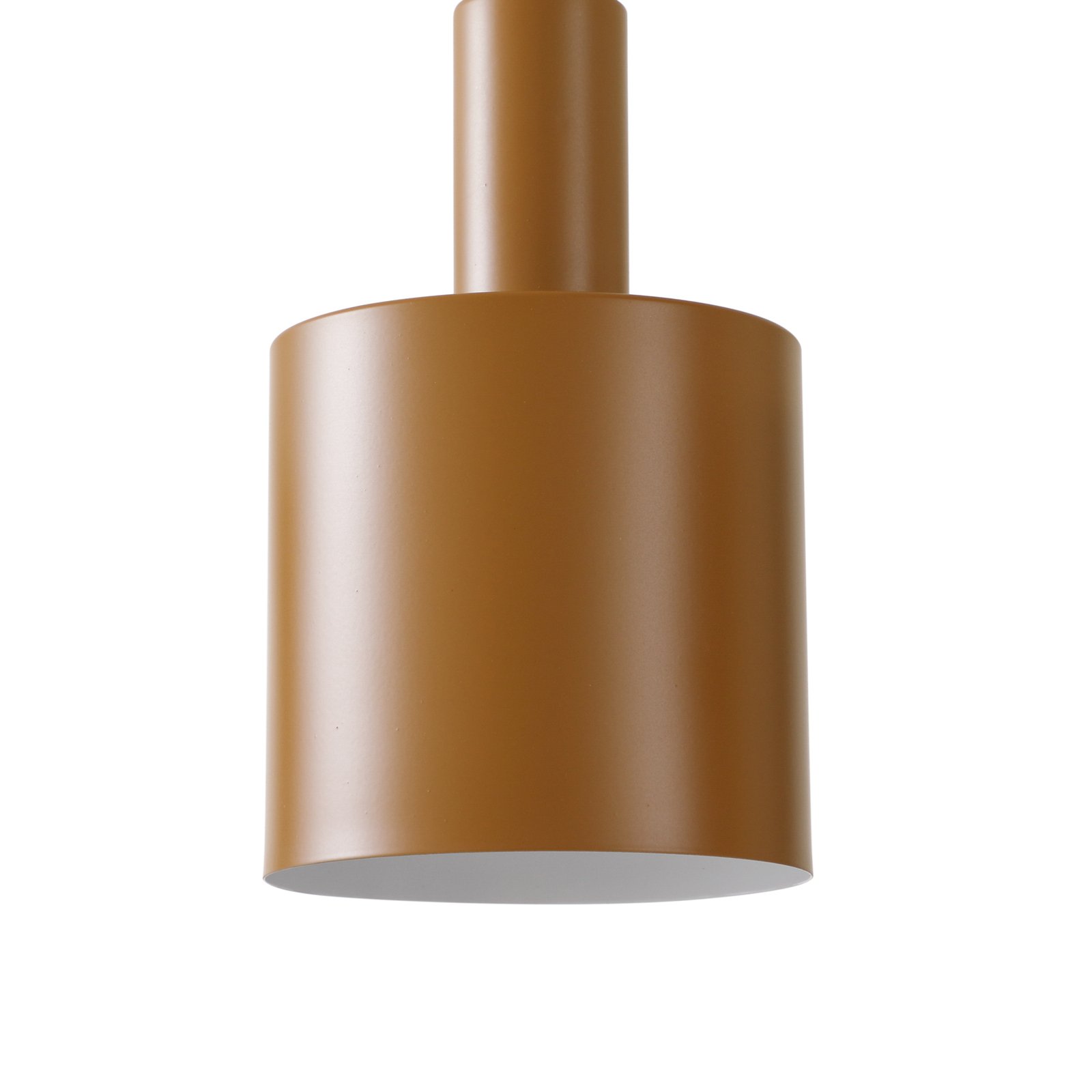 Lindby pendant light Ovelia, black/brown/beige, 4-bulb.