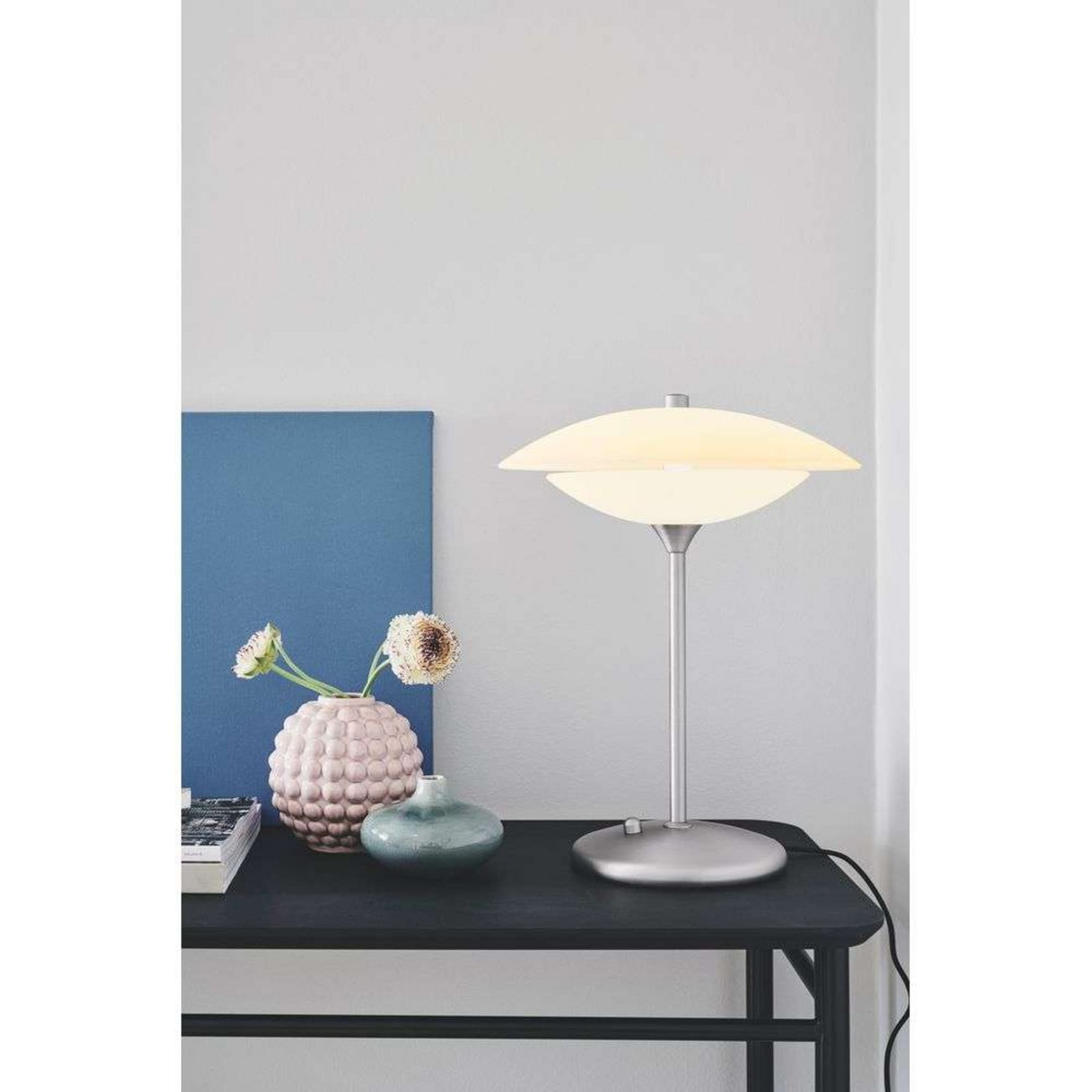 Baroni Bordlampe Ø30 Black/Opal Halo Design - Stue - Metal billede