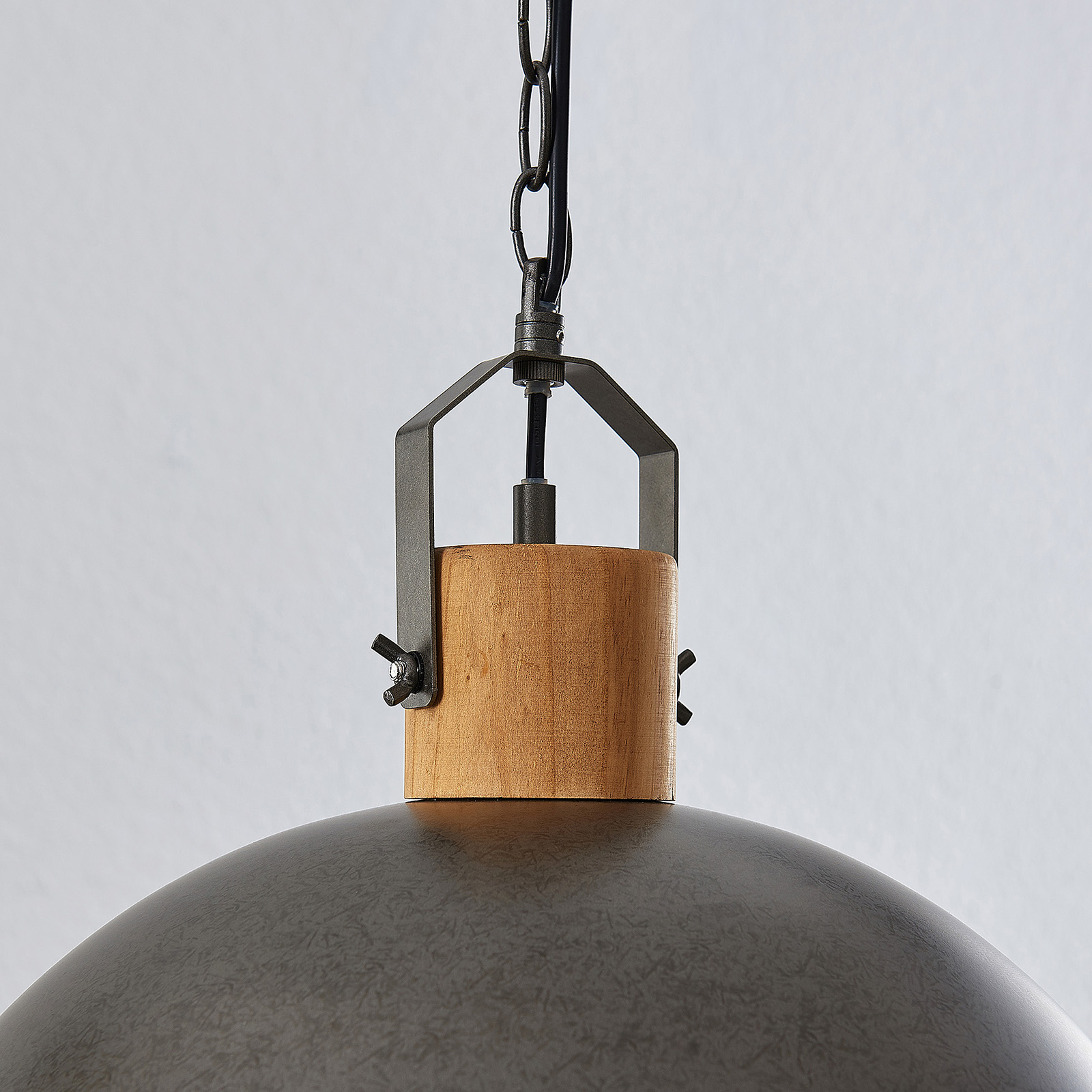 Lindby Holgar hanglamp met metalen kap, 1-lamp