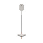 LED hanglamp Keaton, lichtgrijs, Ø 20 cm, metaal, CCT