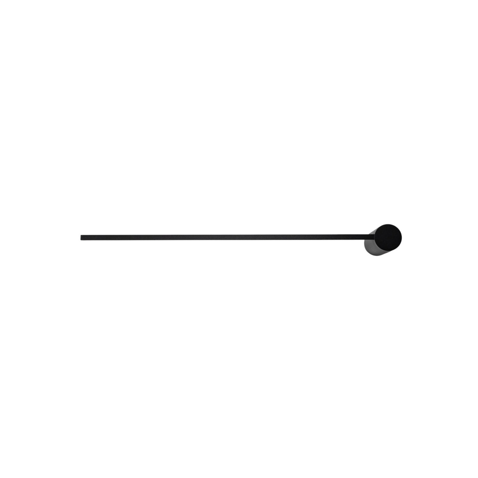 LED-vägglampa Arm M, 65 cm hög, svart, metall
