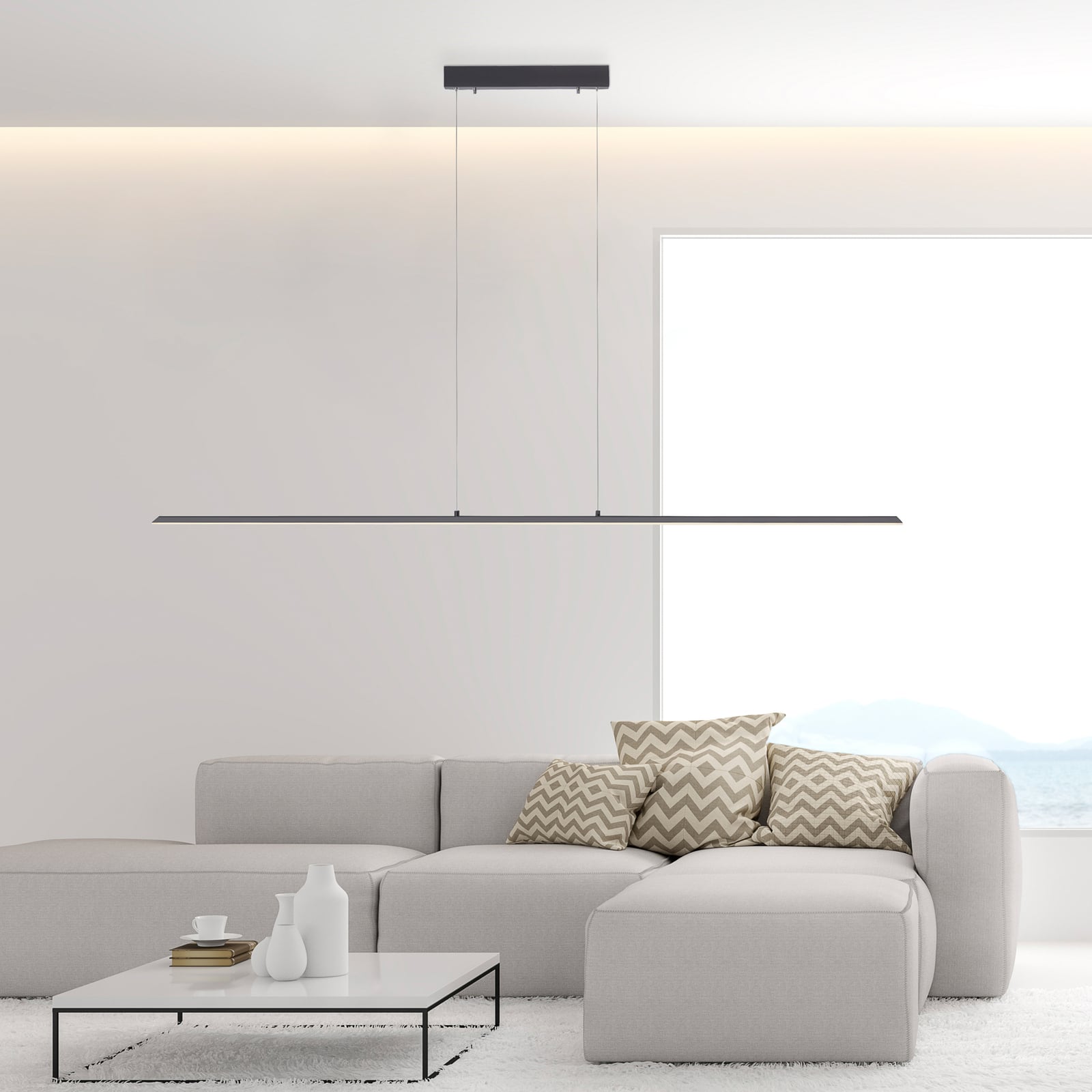 Lite LED-Hängeleuchte, graphite, 160 cm, CCT, dimmbar - PURE Lite LED-Hängeleuchte, graphite, 160 cm, CCT, dimmbar - PURE