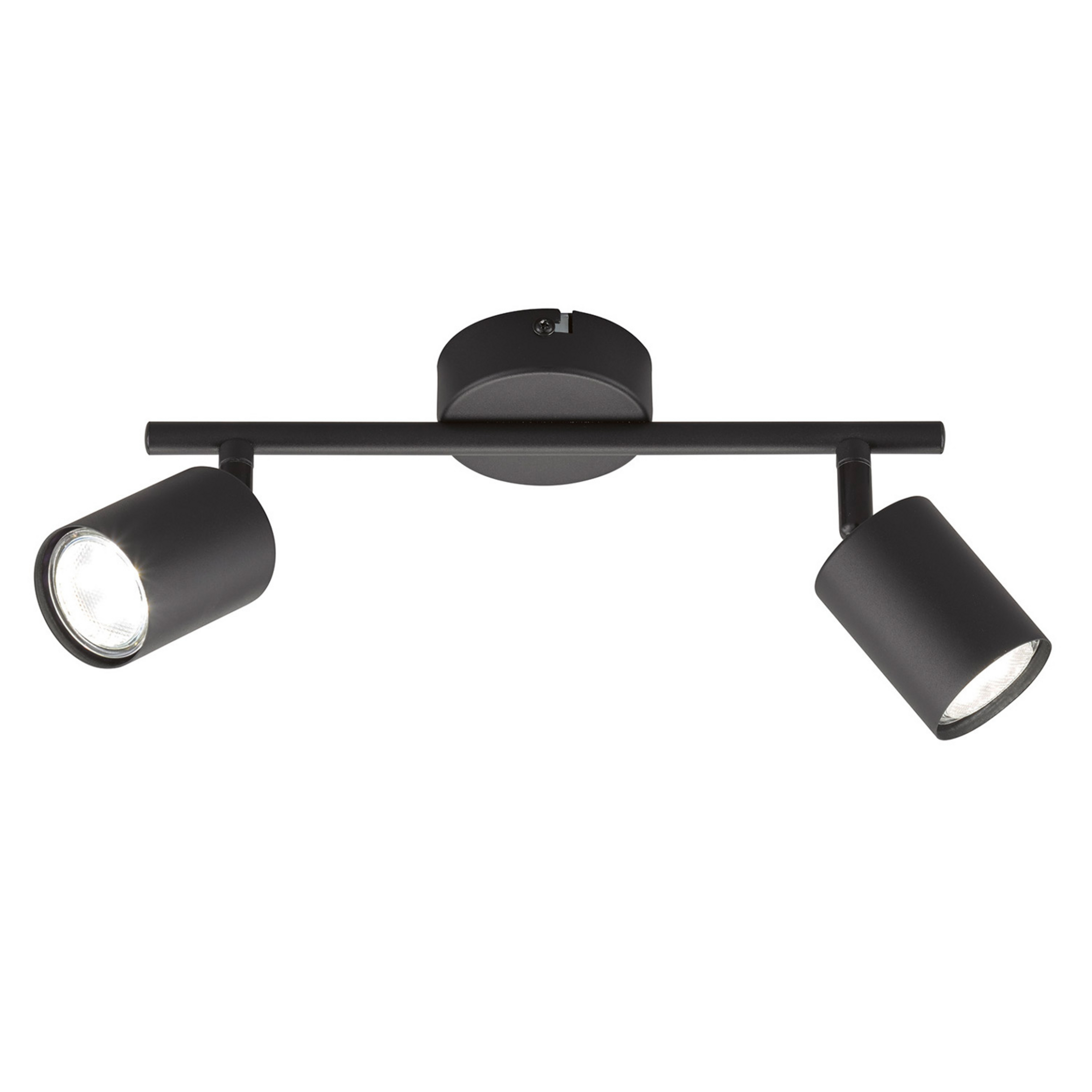 Stropné LED svietidlo Vano čierna, 2-plameňové