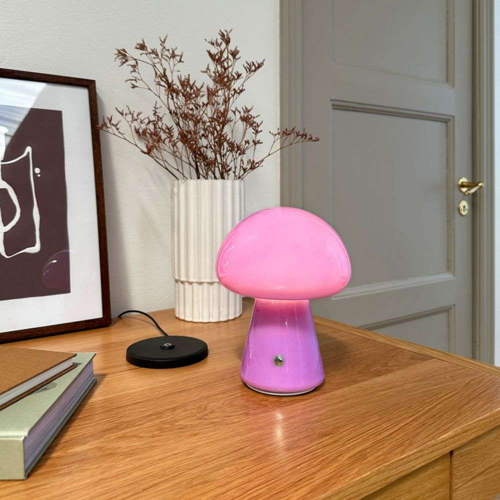 Morkel Mushroom Portable Table Lamp Pink/Purple - DybergLarsen