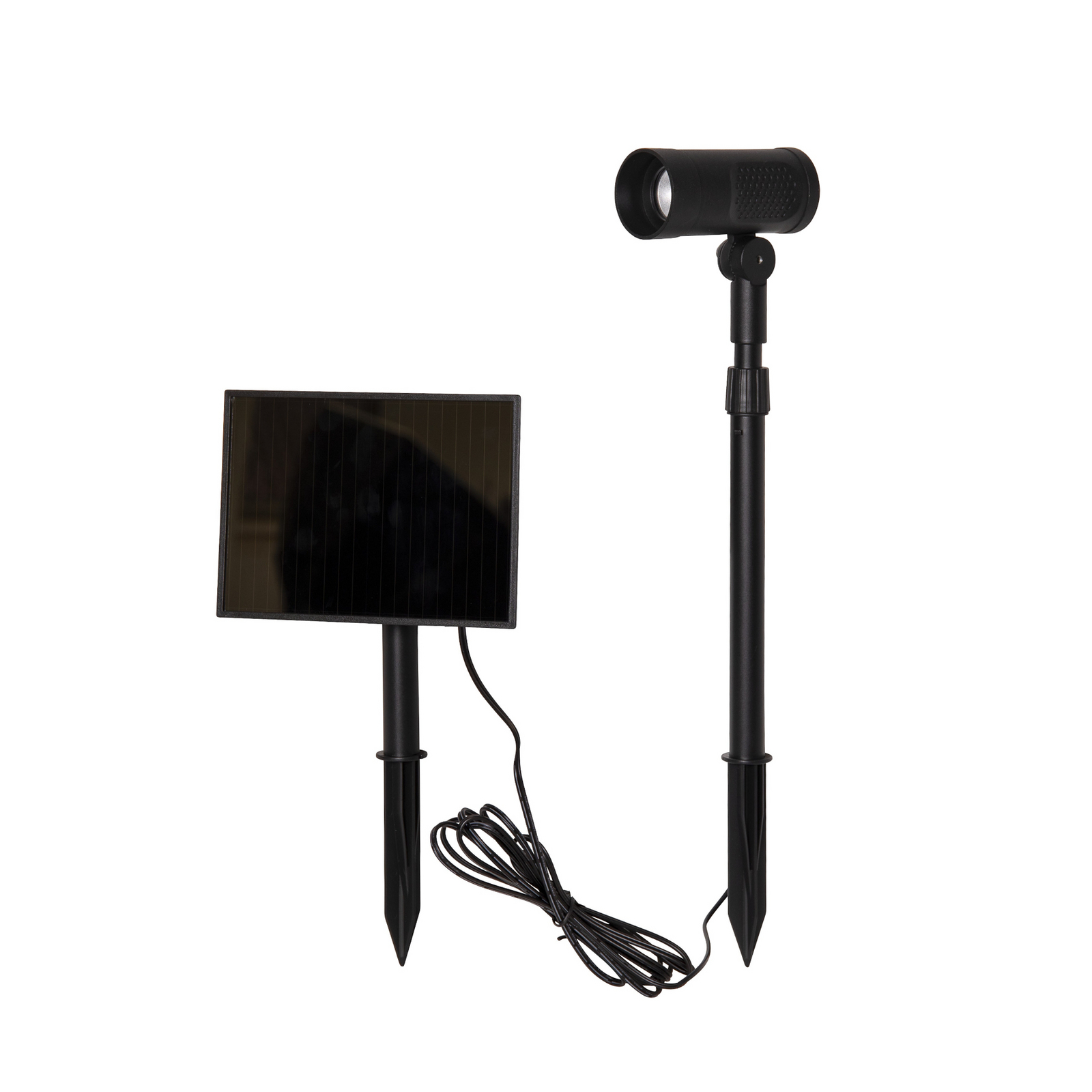 LED-zonne-spot Powerspot 53 cm, 250 lm, zwart, grondpen LED-zonne-spot Powerspot 53 cm, 250 lm, zwart, grondpen