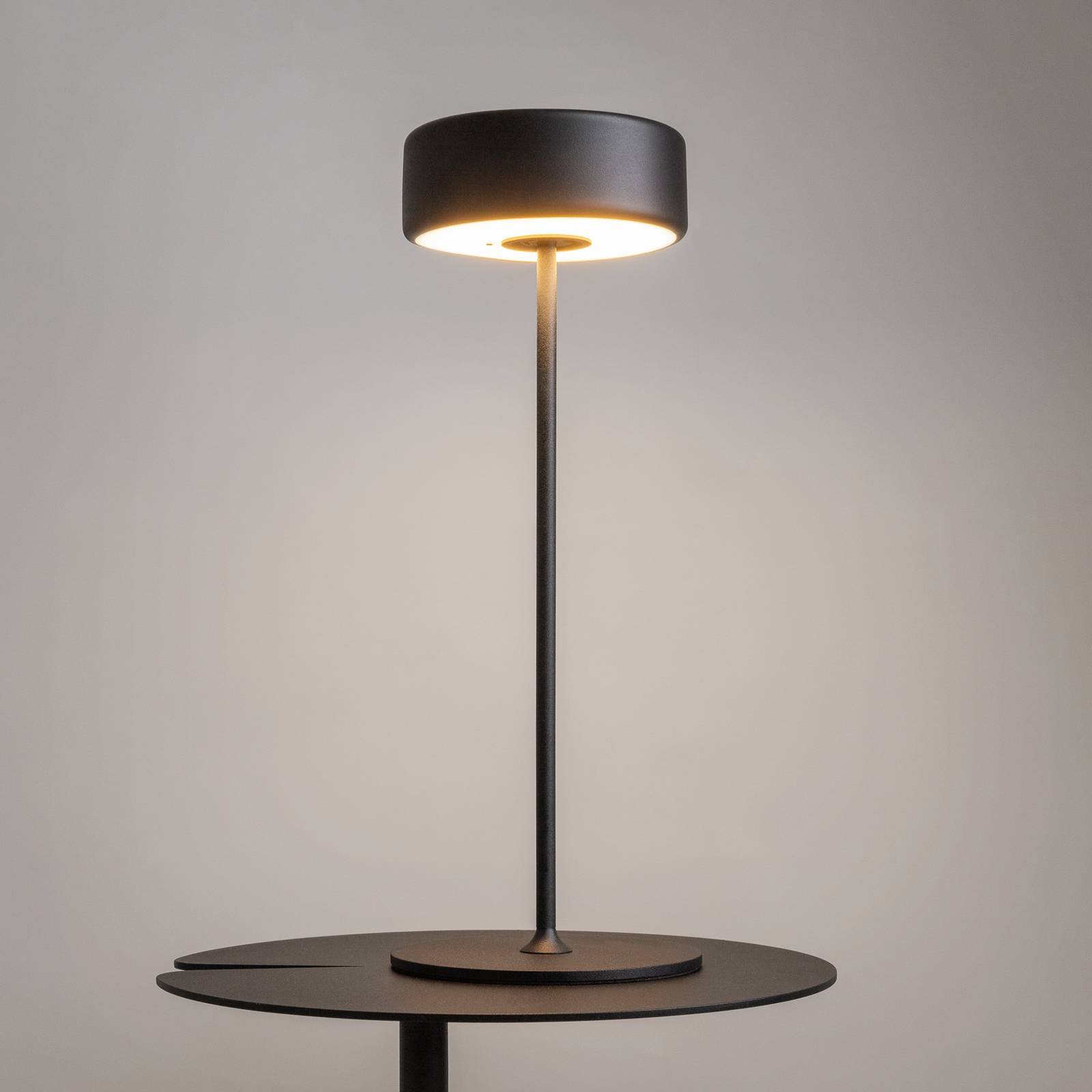 Maytoni LED-uppladdningsbar bordslampa AI Collaboration aluminium svart