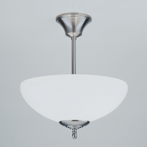 Håndlaget taklampe ANNI, nikkel