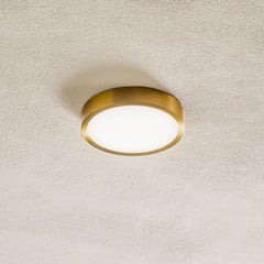 Bully LED-loftslampe med patina-look, Ø 14 cm