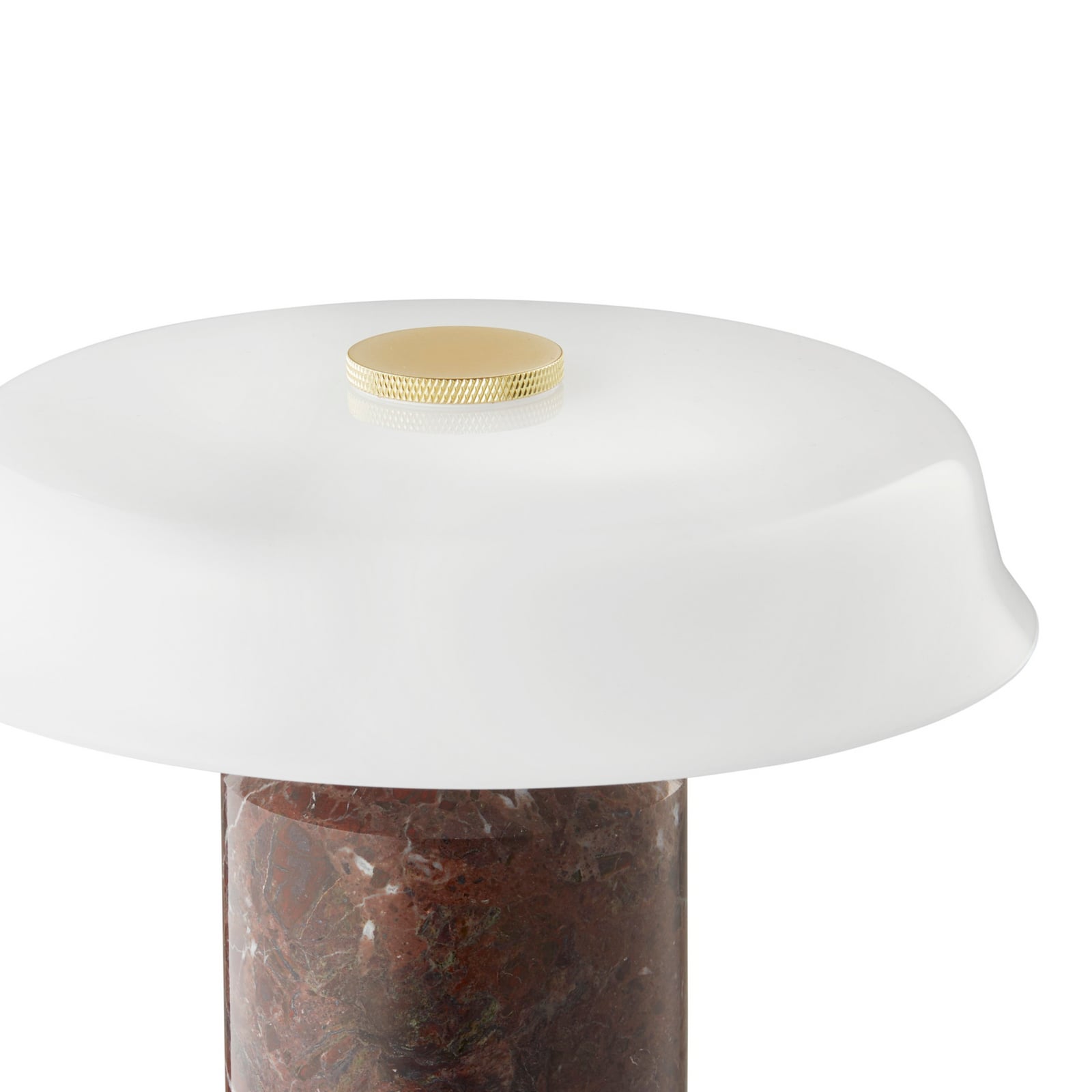 Candeeiro de mesa LED recarregável Trip No. 2, mármore, vidro - DESIGN BY US