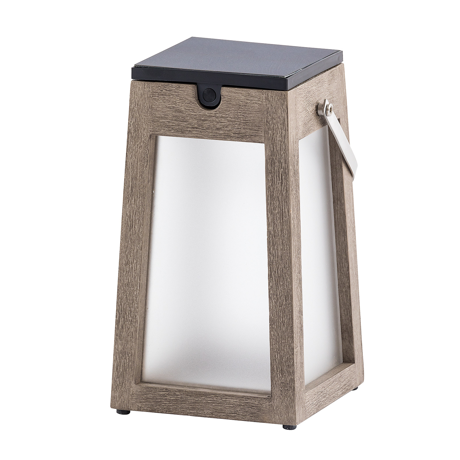 LES Jardins Tecka LED-solcellelykt b?rbar, Duratek 25 cm - solcellelampe - dimbar - plast, akryl, rustfritt st?l