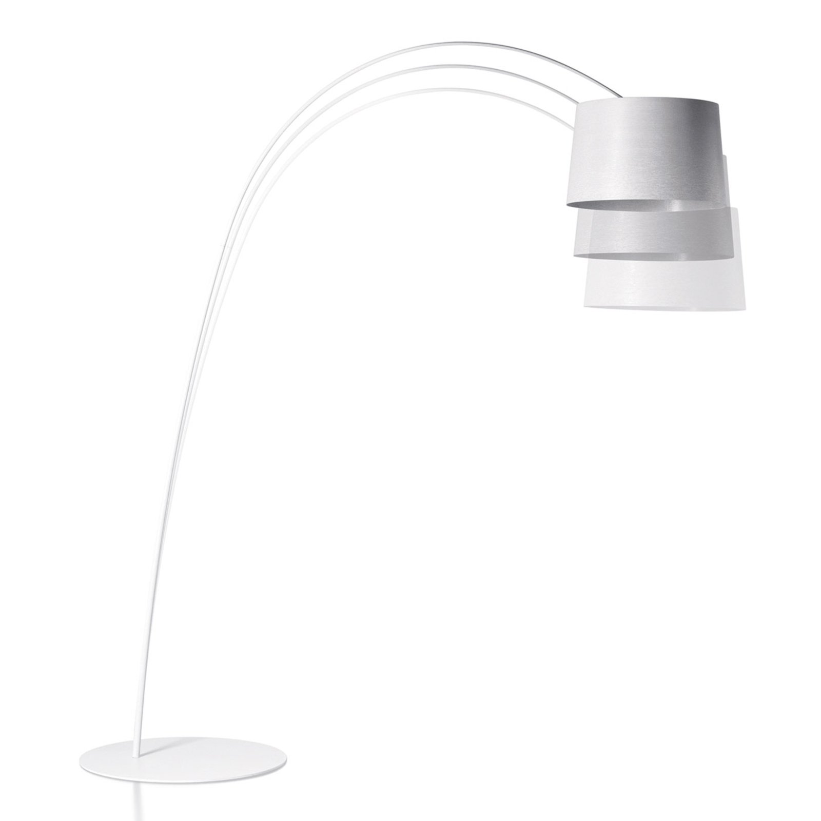 Foscarini Twiggy arc lamp with dimmer, white